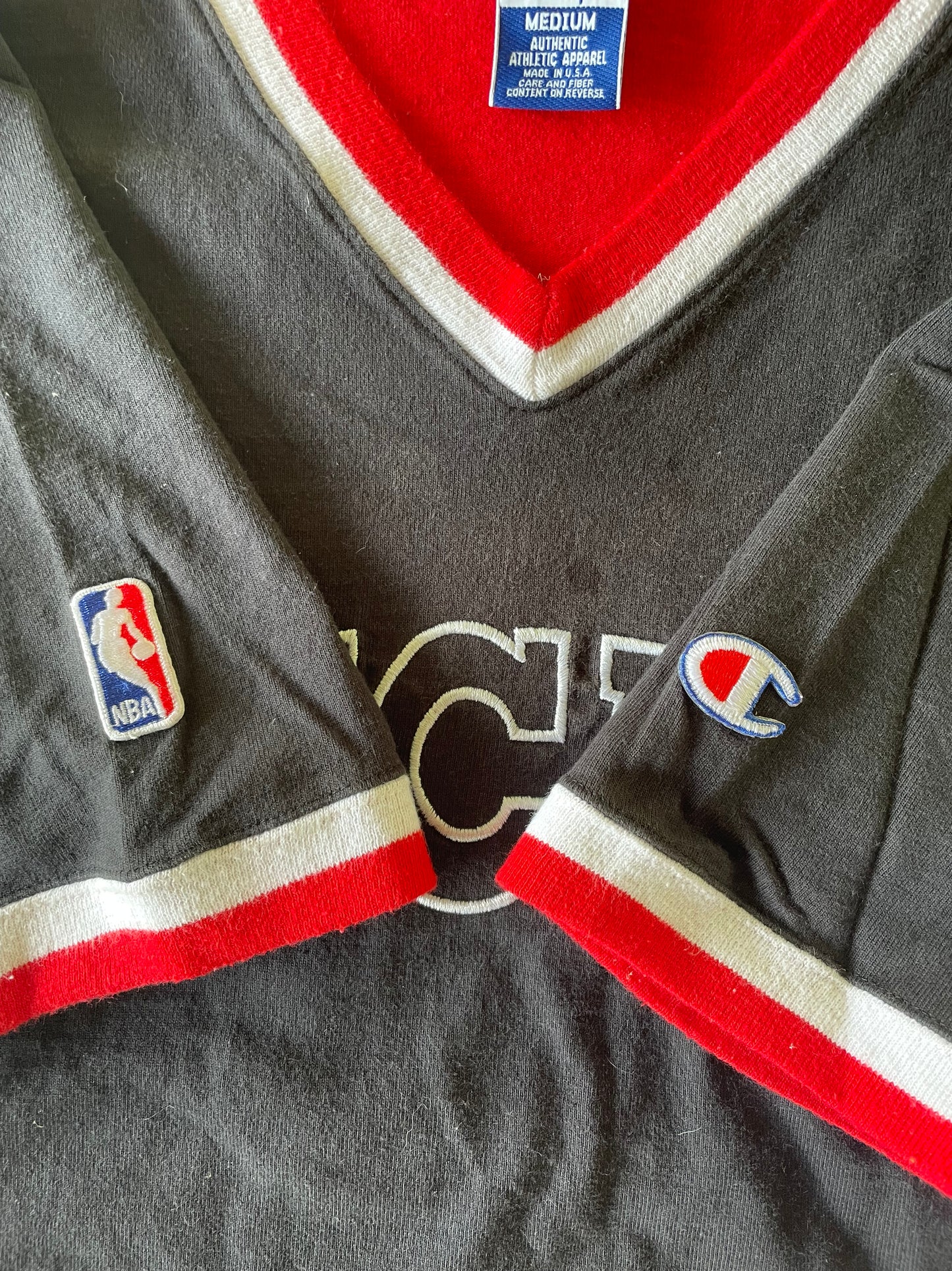 90s Champion Chicago Bulls Shooting Shirt