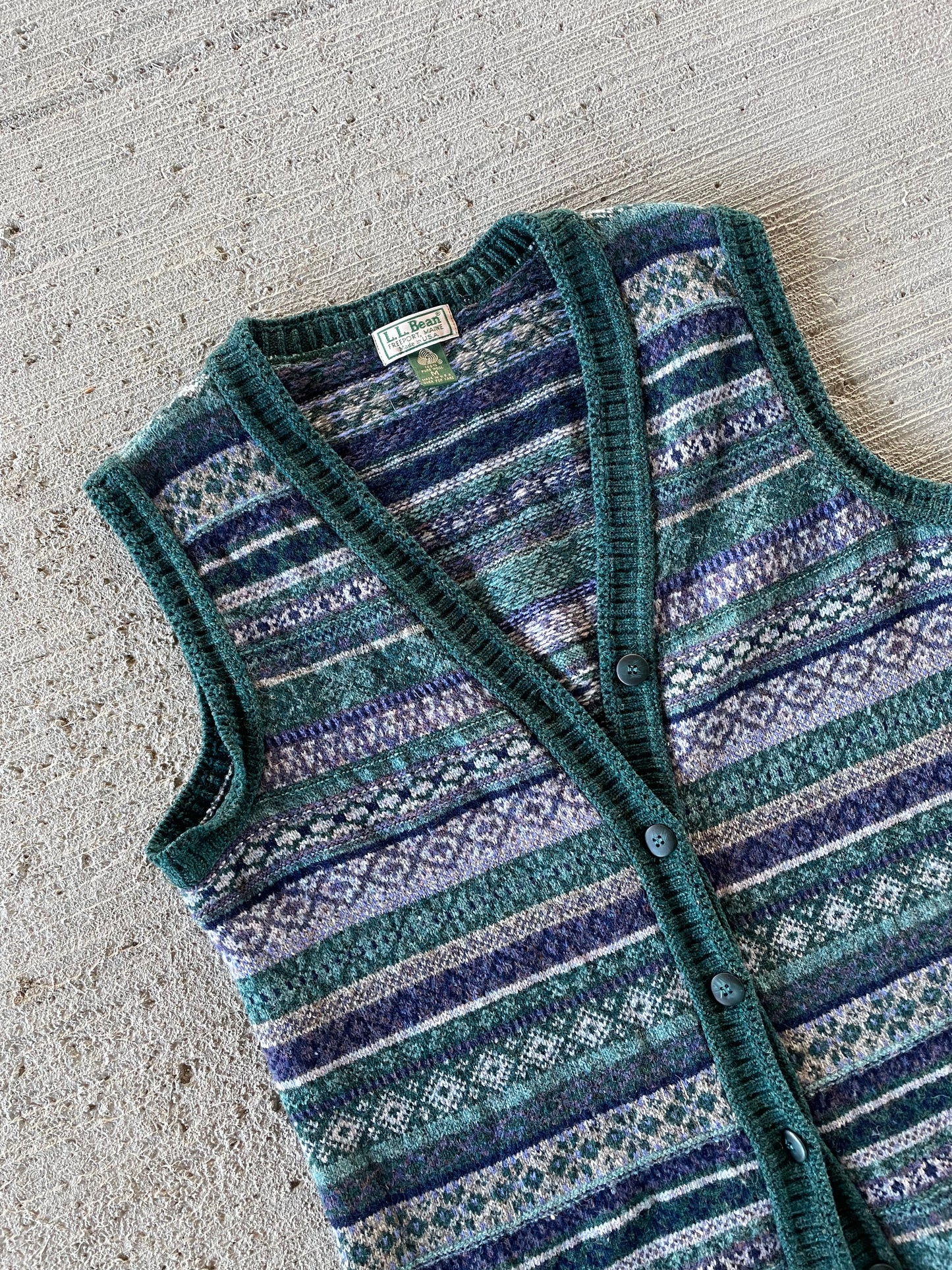 80s L.L. Bean Sweater Vest