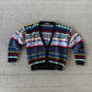 90s Concrete Mix Coogi Style Cardigan