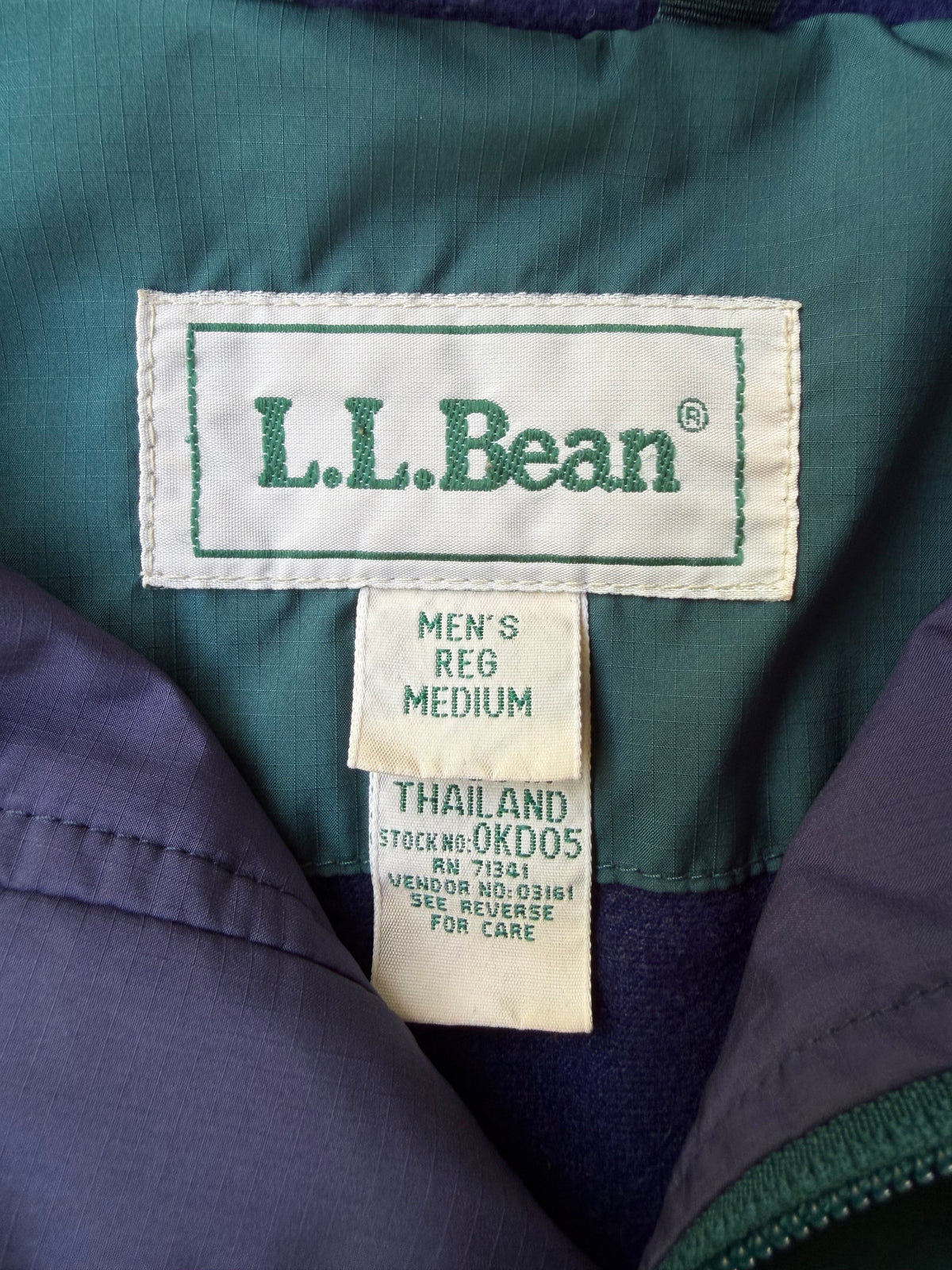 Vintage 1990s L.L. Bean Lined Lightweight Jacket