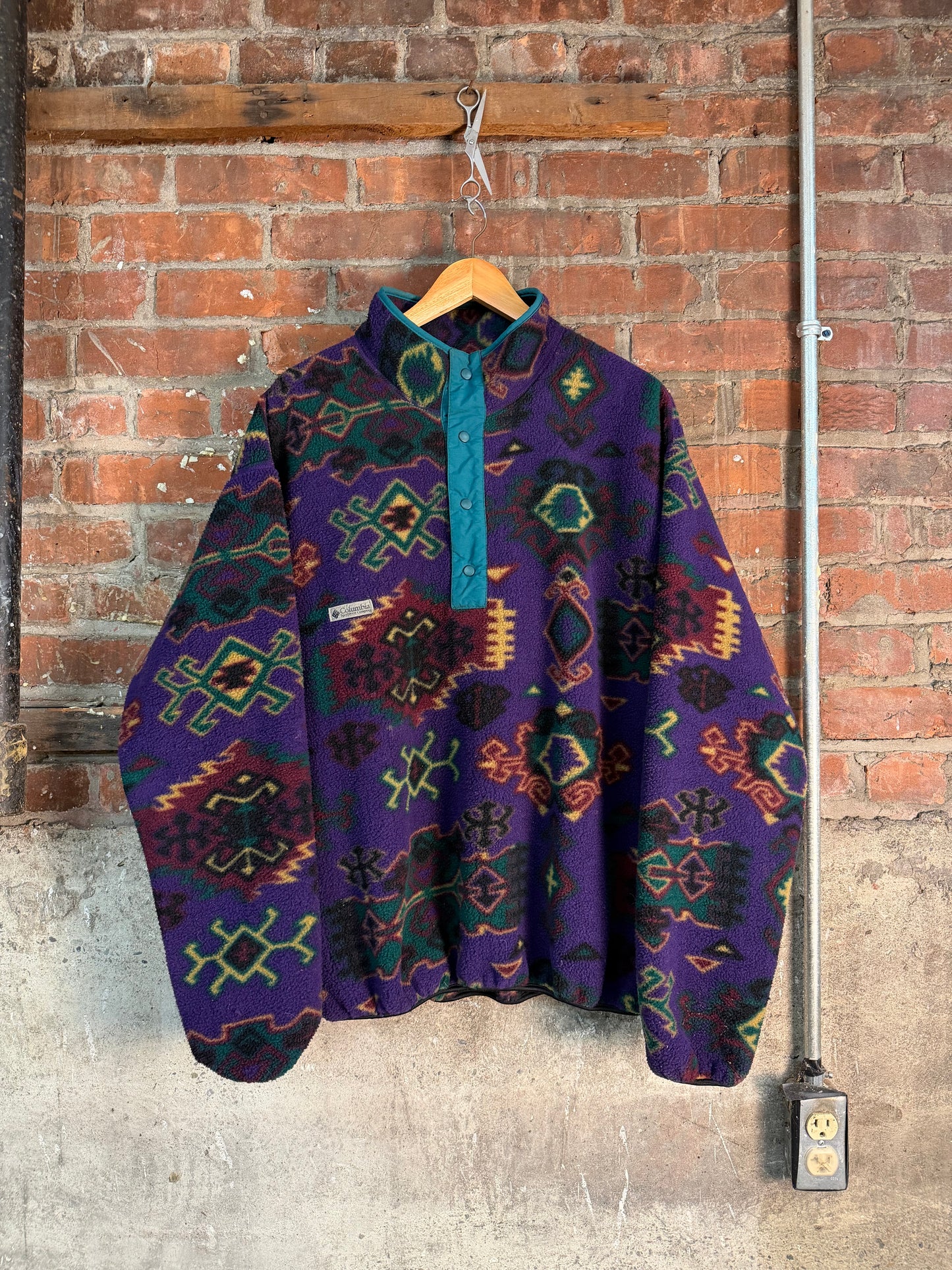 Vintage 90s Columbia Aztec Fleece