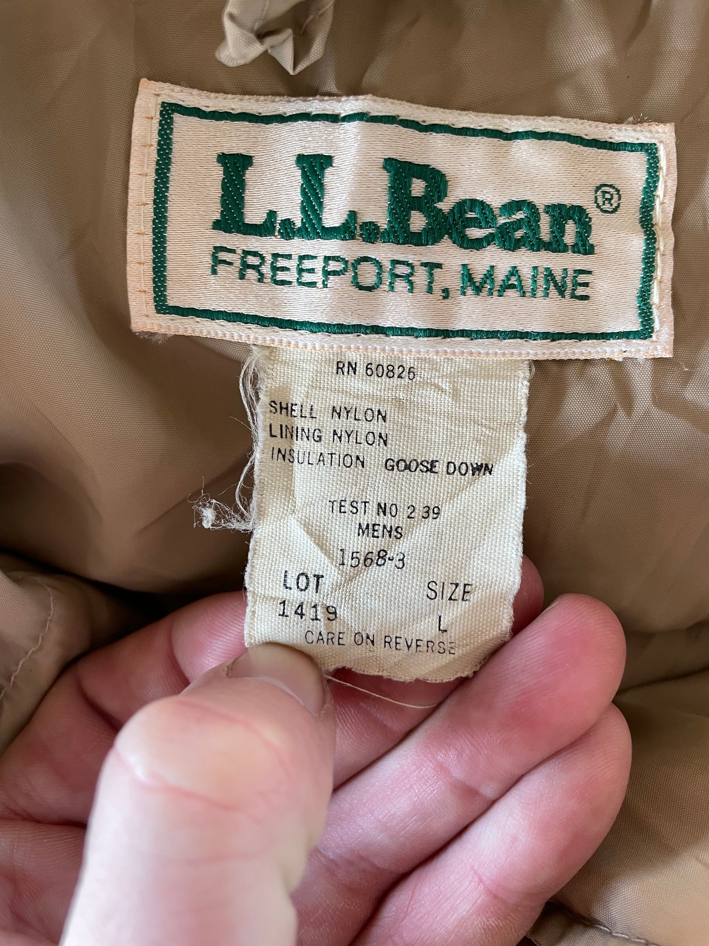 70s L.L. Bean Goose Down Puffer Vest