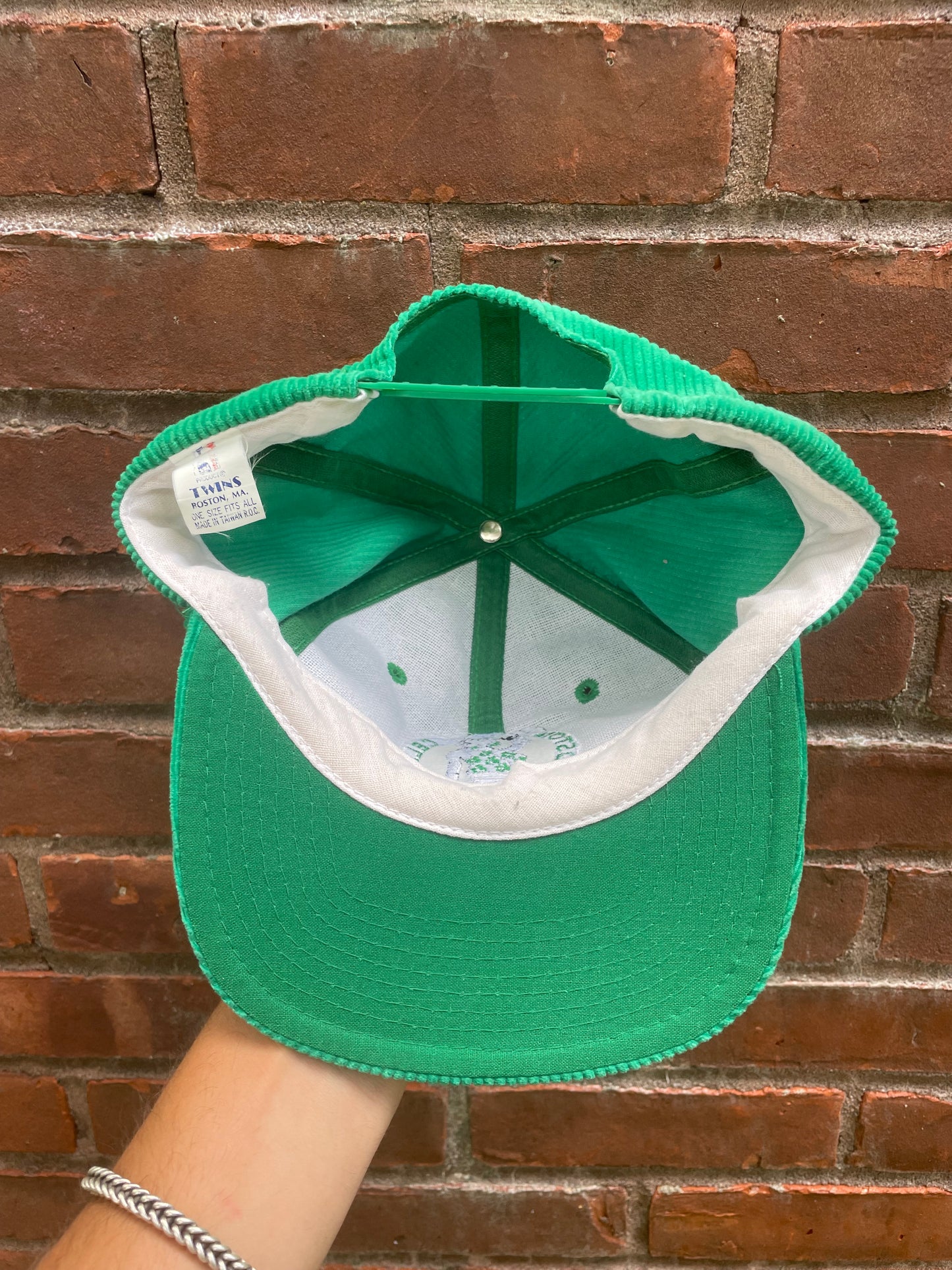 90s Boston Celtics Corduroy Snapback Hat