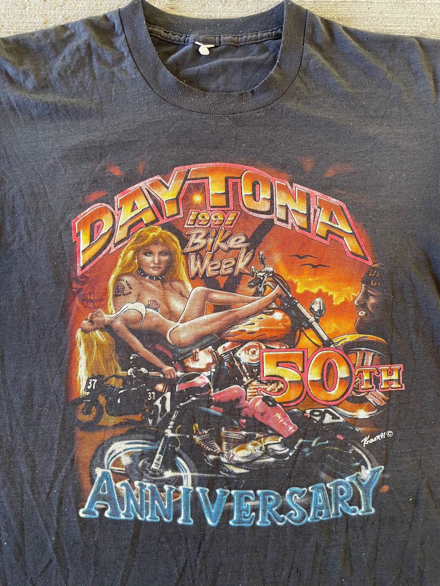 1991 Daytona Bike Week 50th Tee