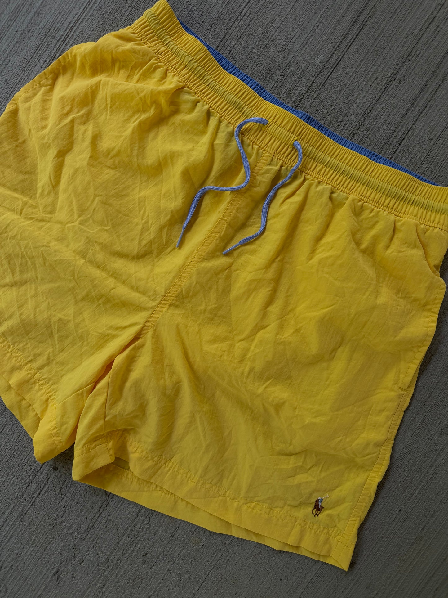 Vintage Polo Ralph Lauren Yellow Swim Trunks