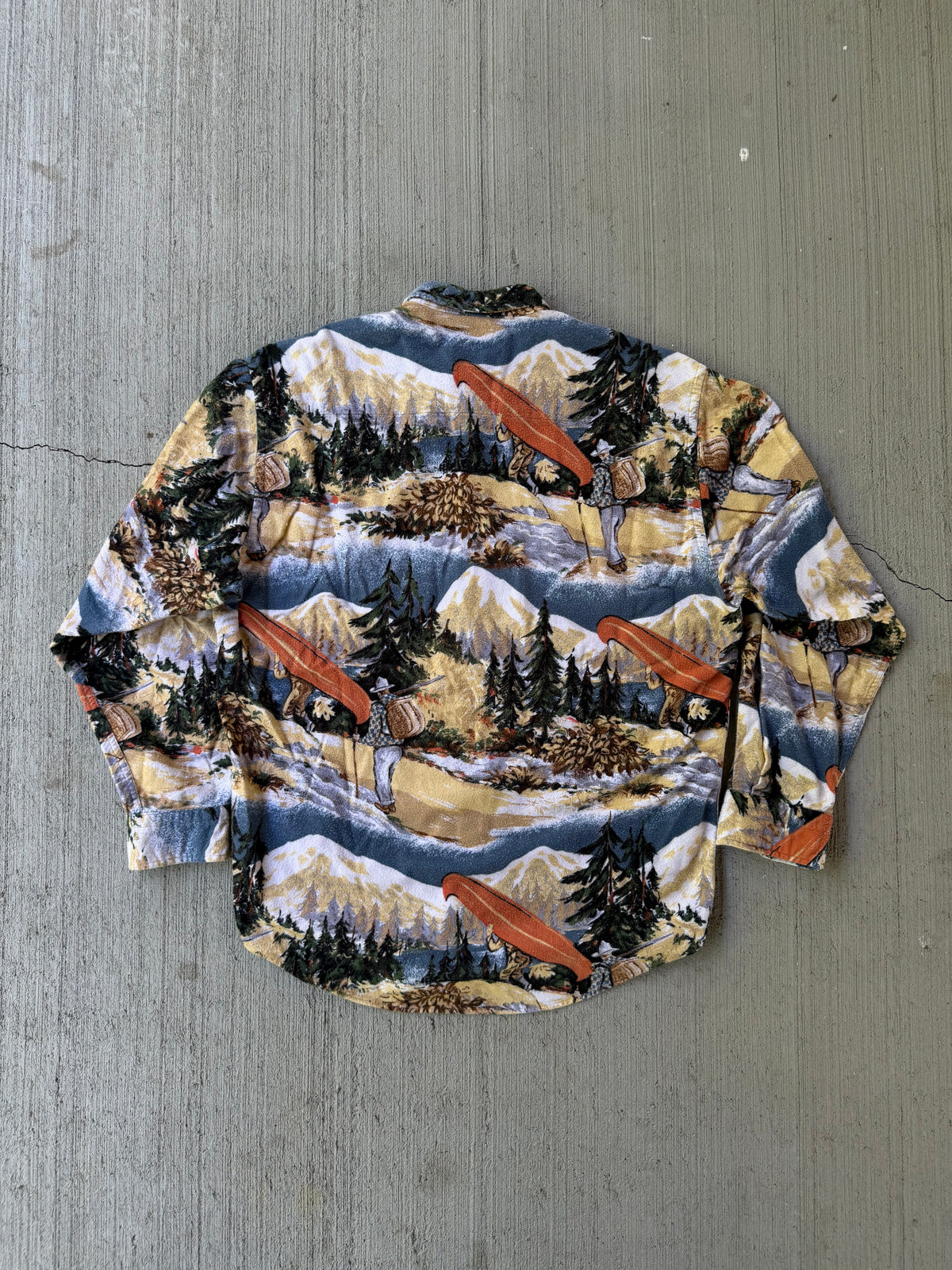 Vintage 1990s Hemisphere AOP Canoe Chamois Shirt