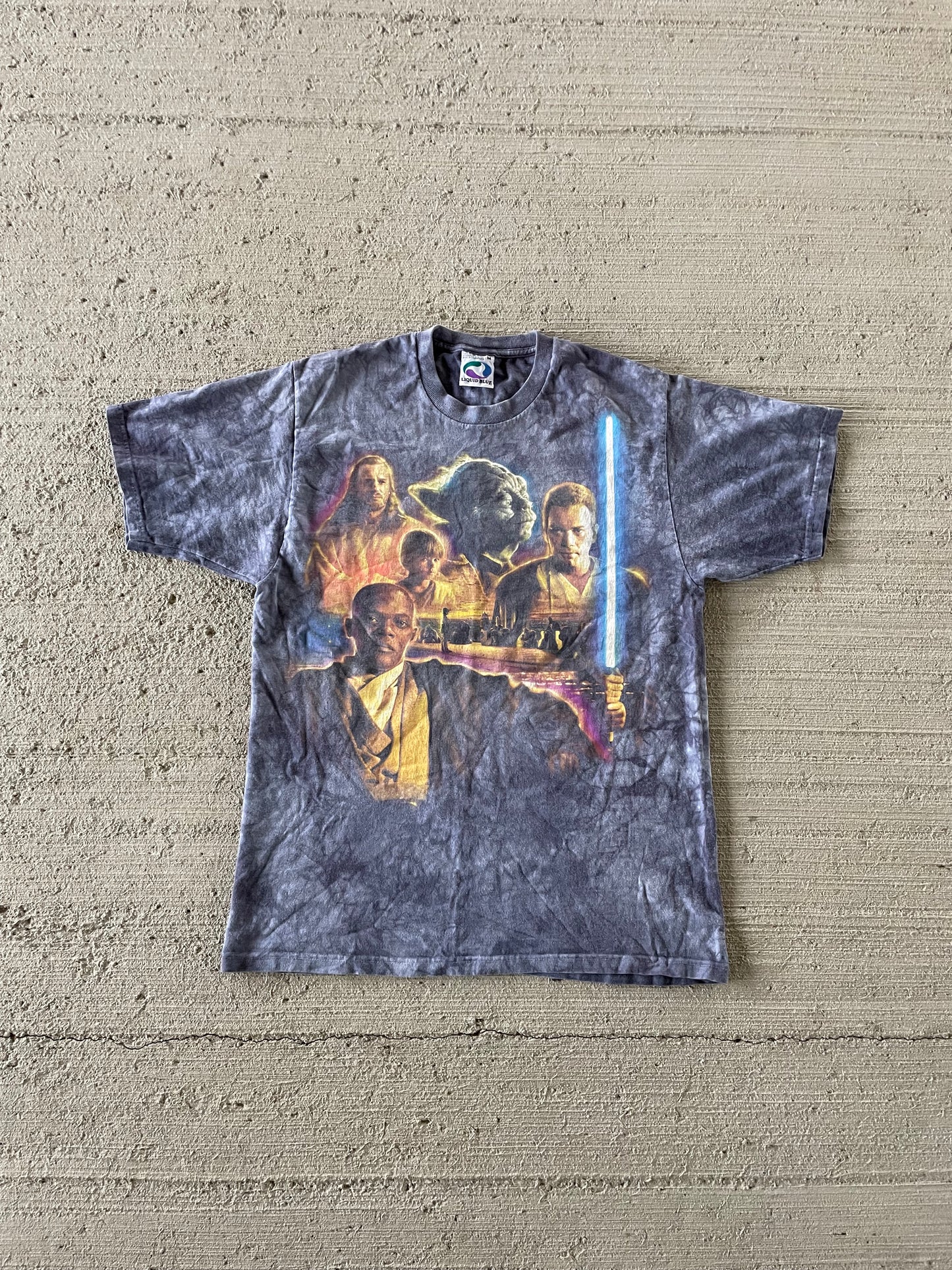 90s Liquid Blue Star Wars Tee