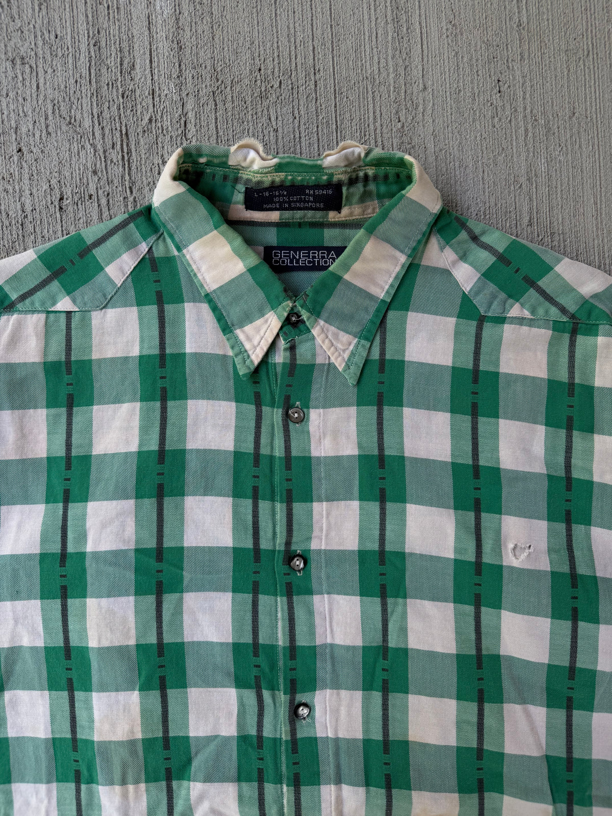 Vintage 1980s Generra Thrashed Cotton Button Up