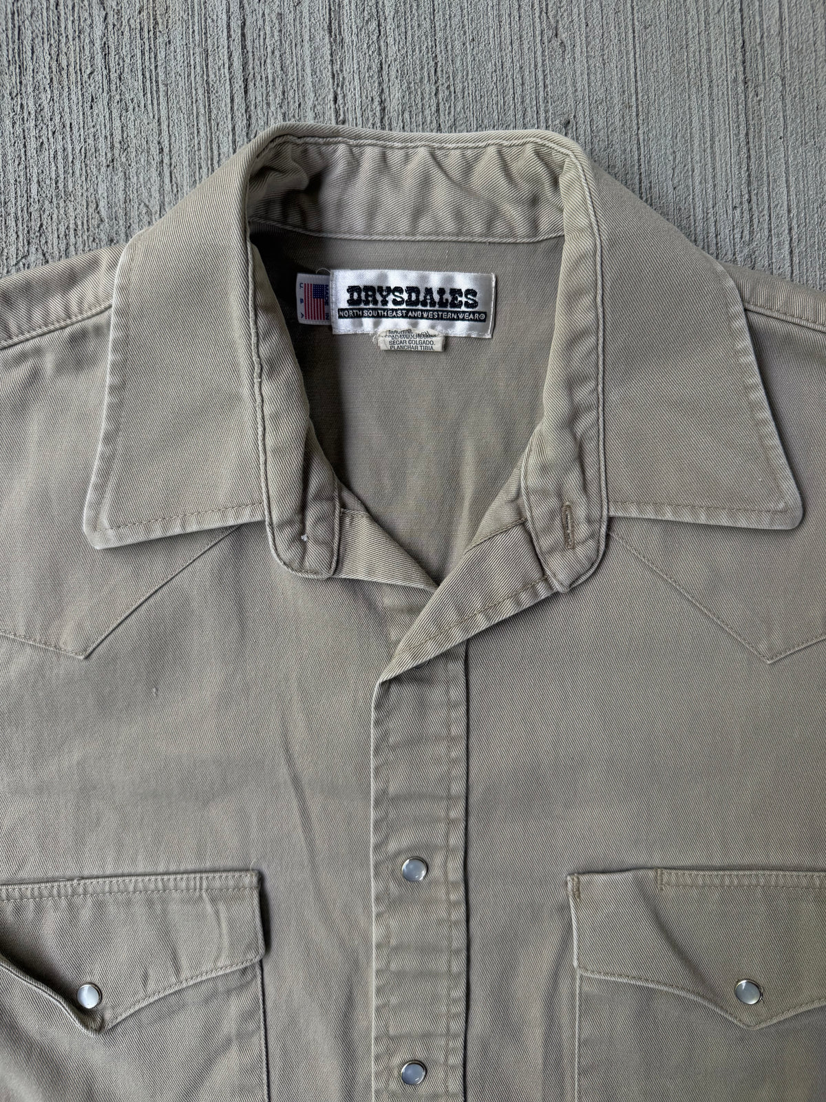 Vintage 1990s Drysdales Pearl Snap Button Up