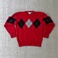 Vintage 1980s GAP Argyle Wool Sweater