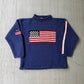 Vintage USA Hand Knit Wool Sweater