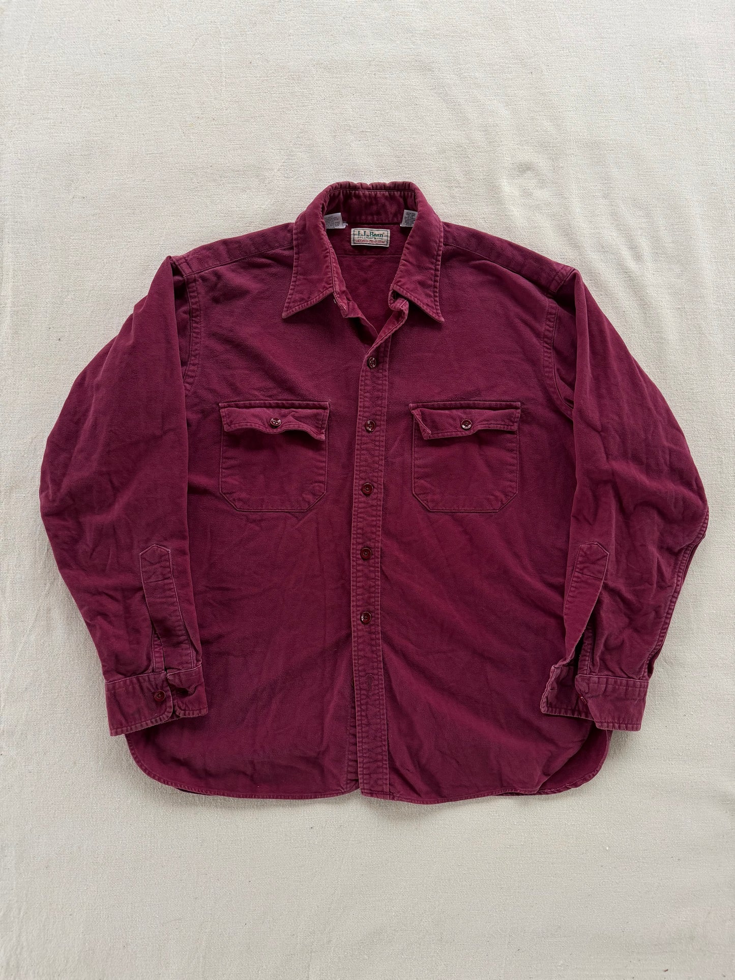 Vintage 80s L.L. Bean Chamois Cloth Shirt