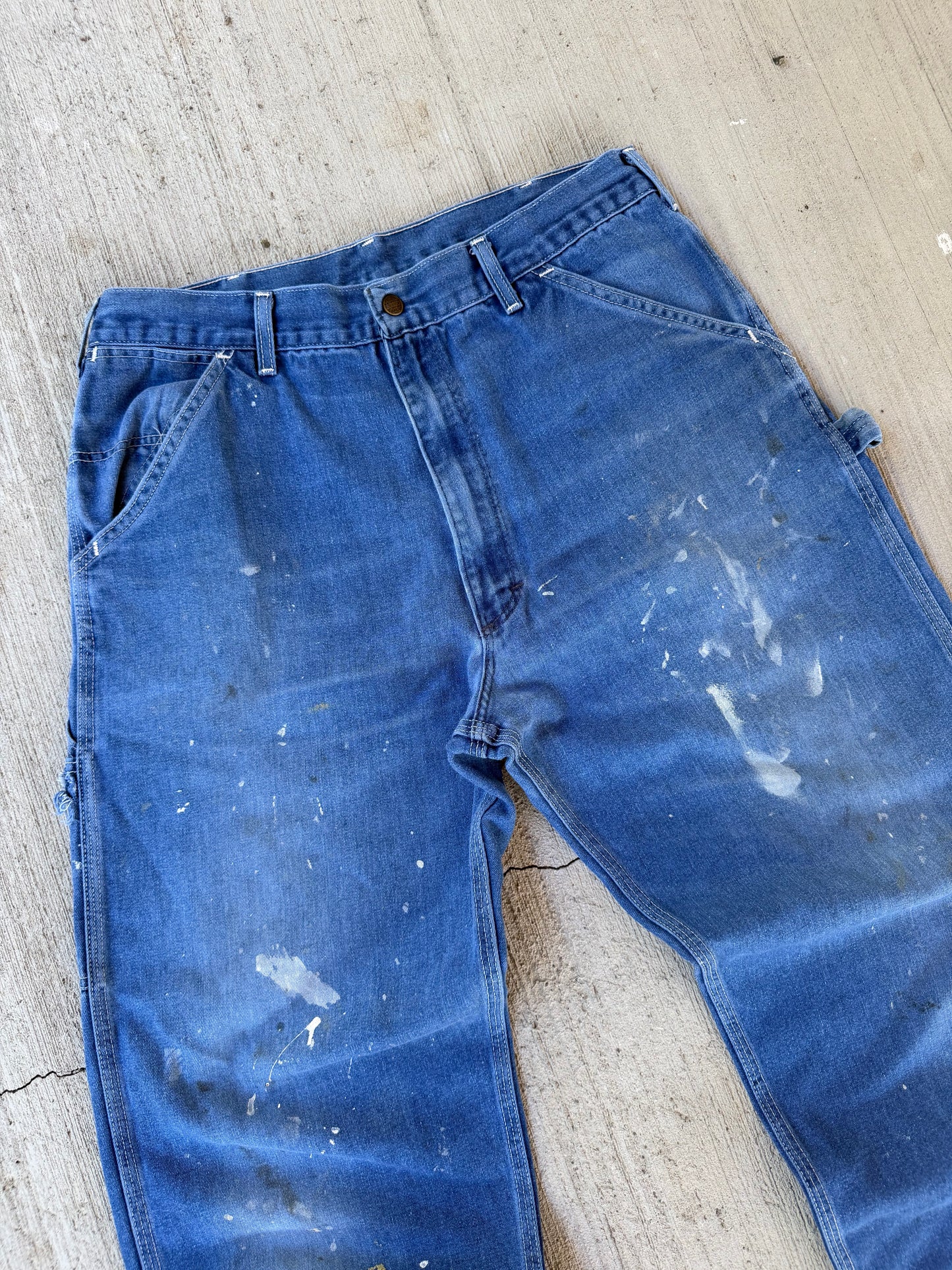 Vintage 80s Roebucks Carpenter Painted Jeans