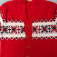 1950s Nordic Snowflake Wool Cardigan