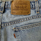 Vintage 1996 Levi’s 550 Orange Tab Denim Shorts