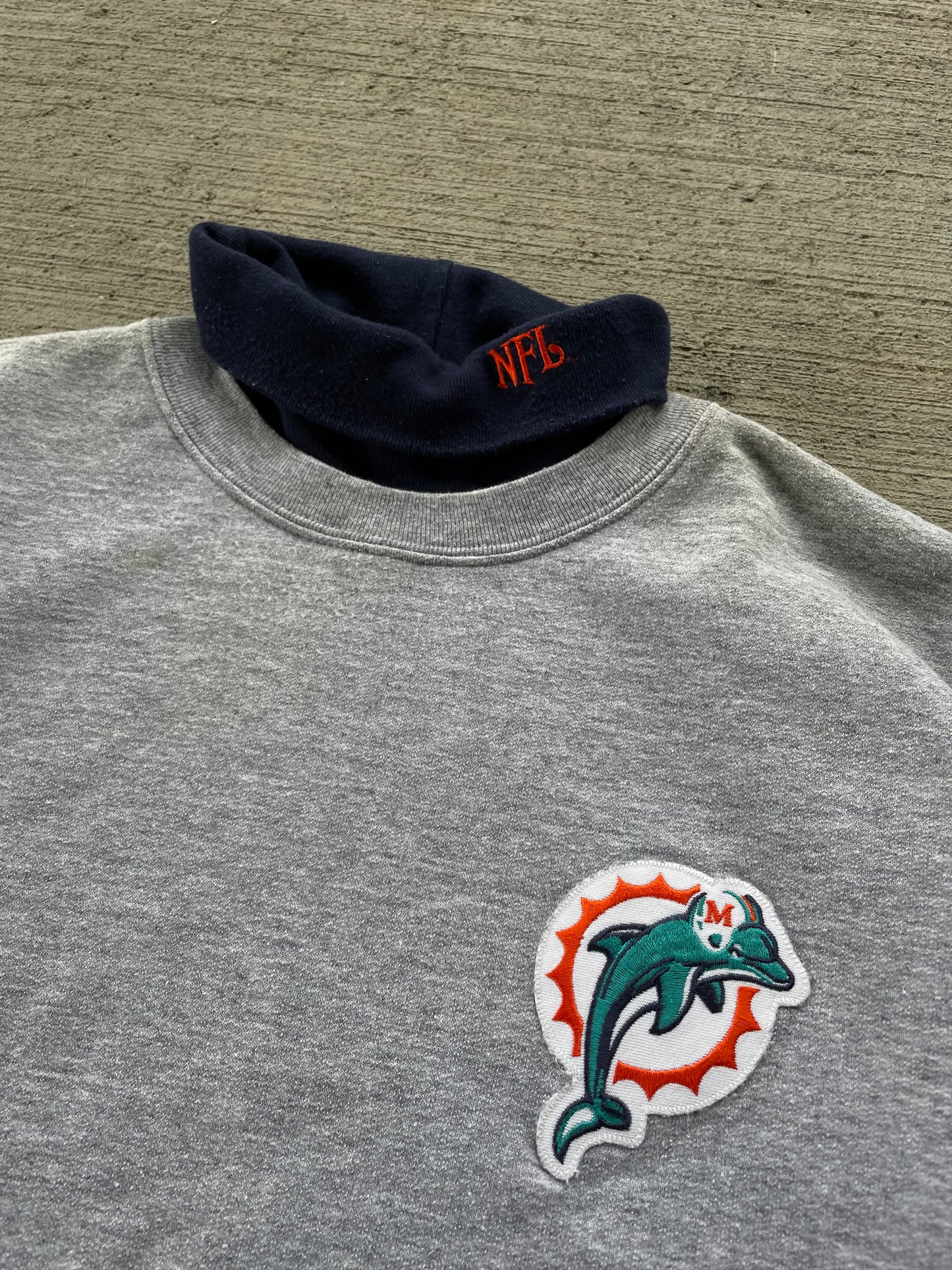 90s/00s Miami Dolphins Turtleneck Sweatshirt