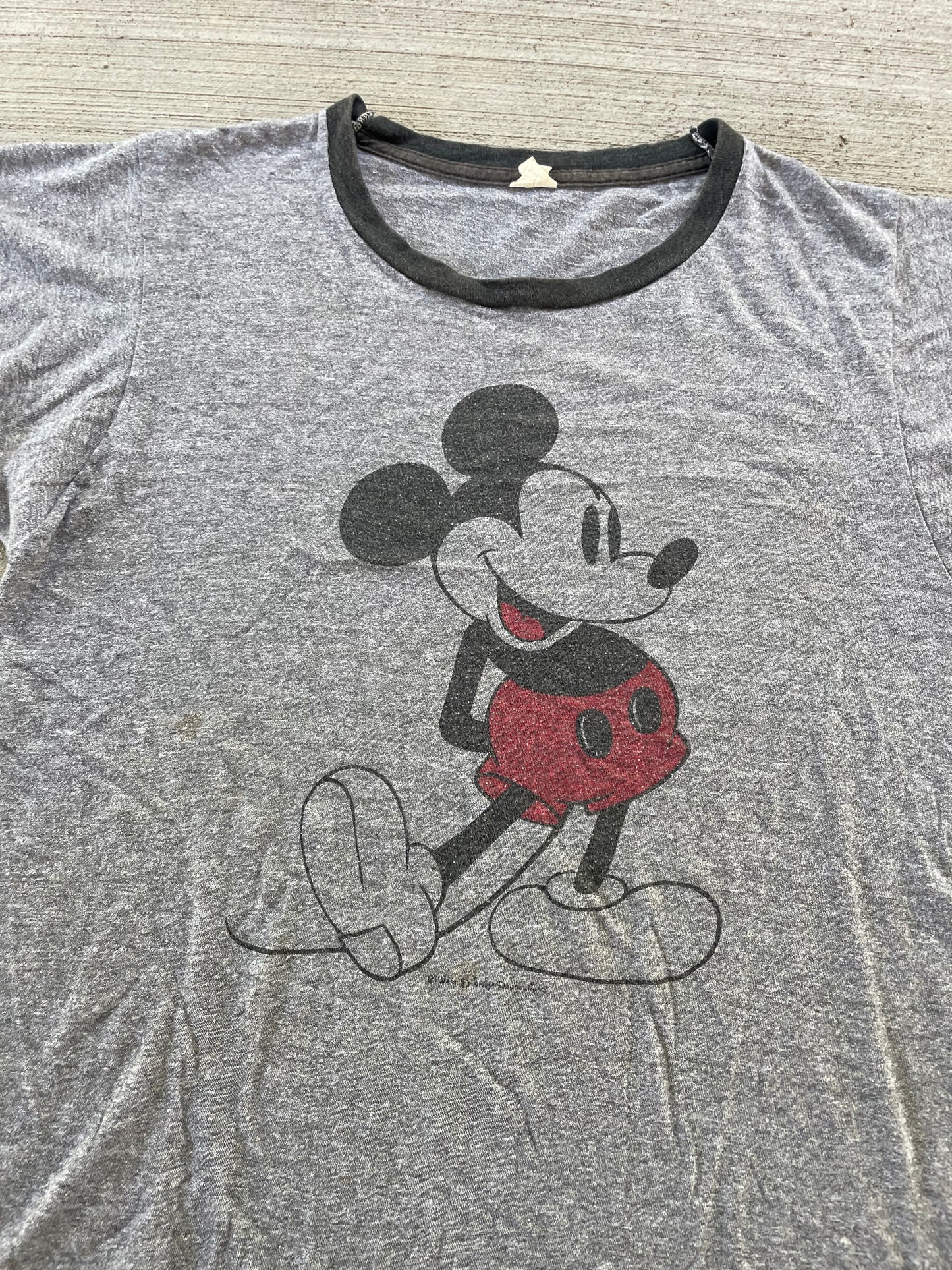 Vintage 1980s Mickey Mouse Ringer Tee