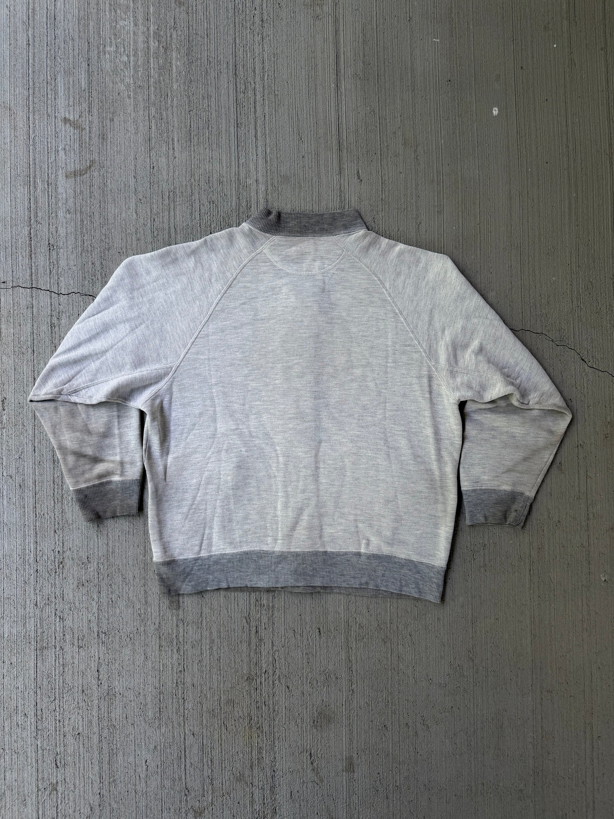 Vintage 1980s GAP Heavily Distressed Button Snap Sweatshirt