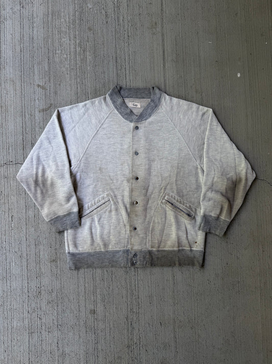 Vintage 1980s GAP Heavily Distressed Button Snap Sweatshirt
