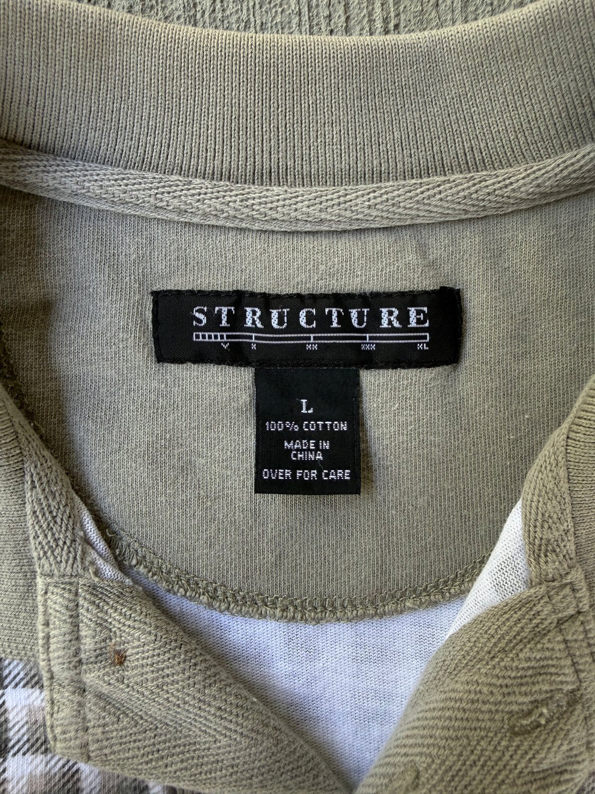 Vintage 1990s Structure Six Button Polo