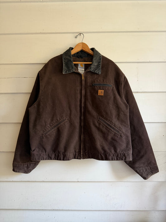 2010 Dark Brown Carhartt Detroit Blanket Lined Jacket (J97 DKB)
