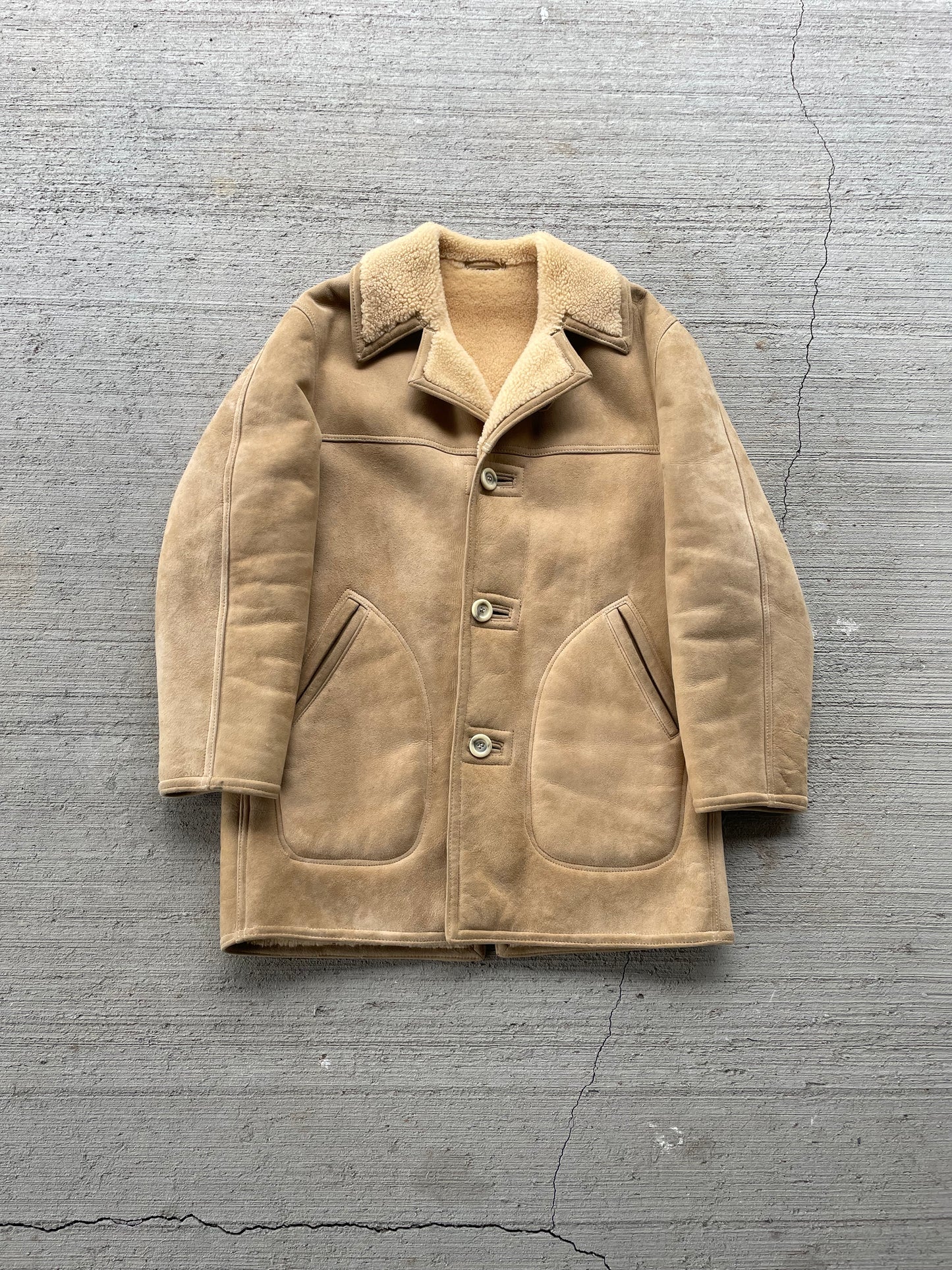 50s Abercrombie & Fitch Shearling Coat