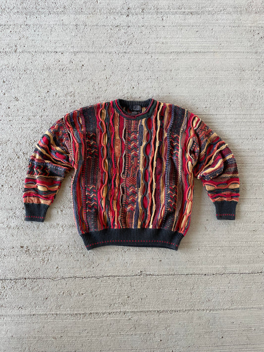 90s J Ferrar Coogi Style Sweater