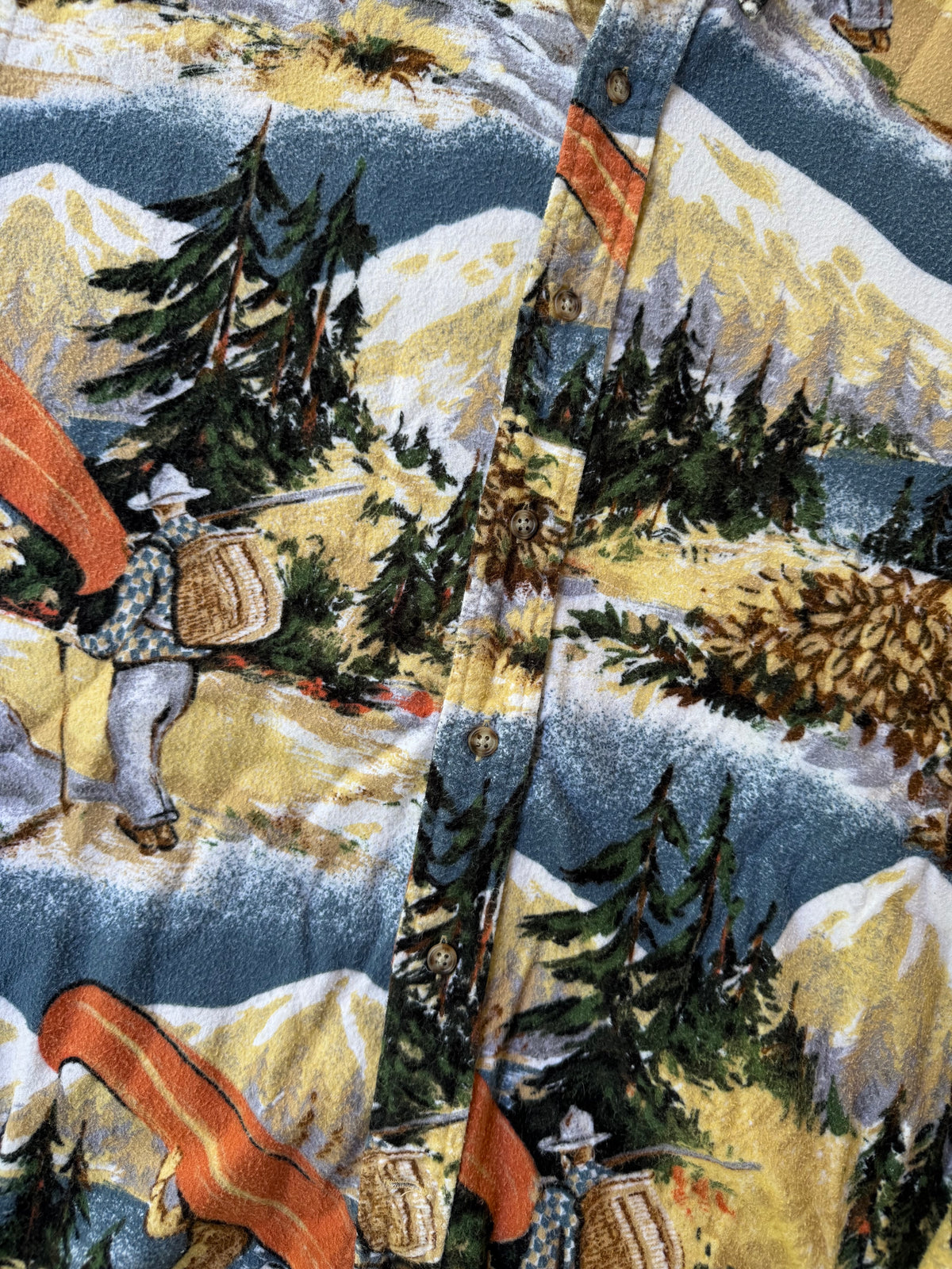 Vintage 1990s Hemisphere AOP Canoe Chamois Shirt