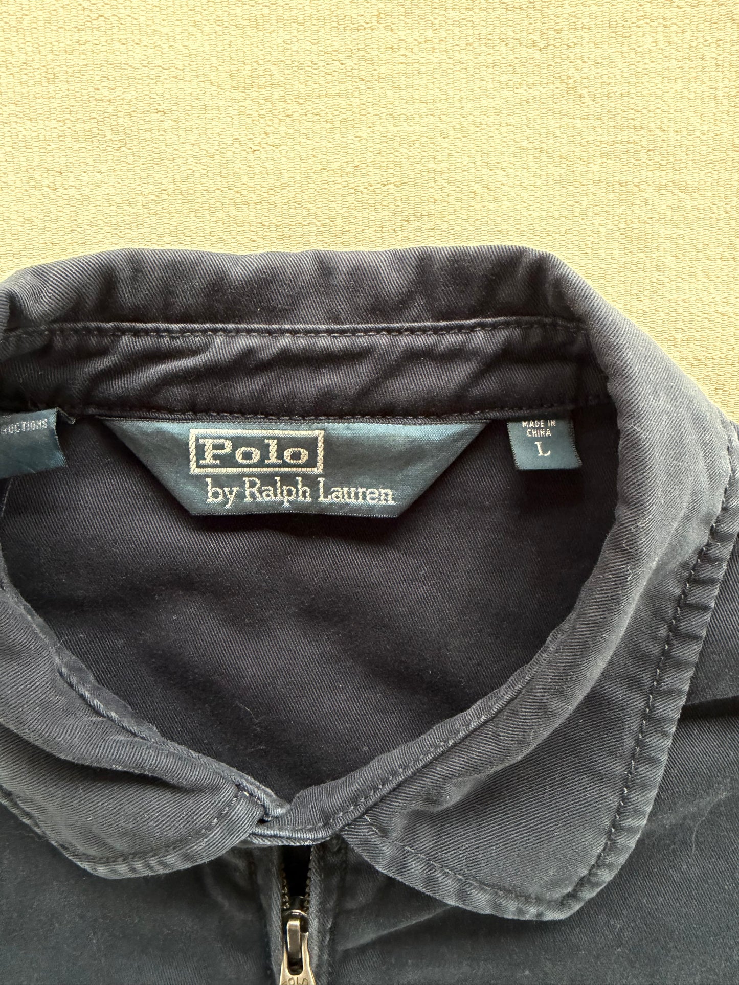 Vintage 2000s Polo Ralph Lauren Navy Harrington Jacket