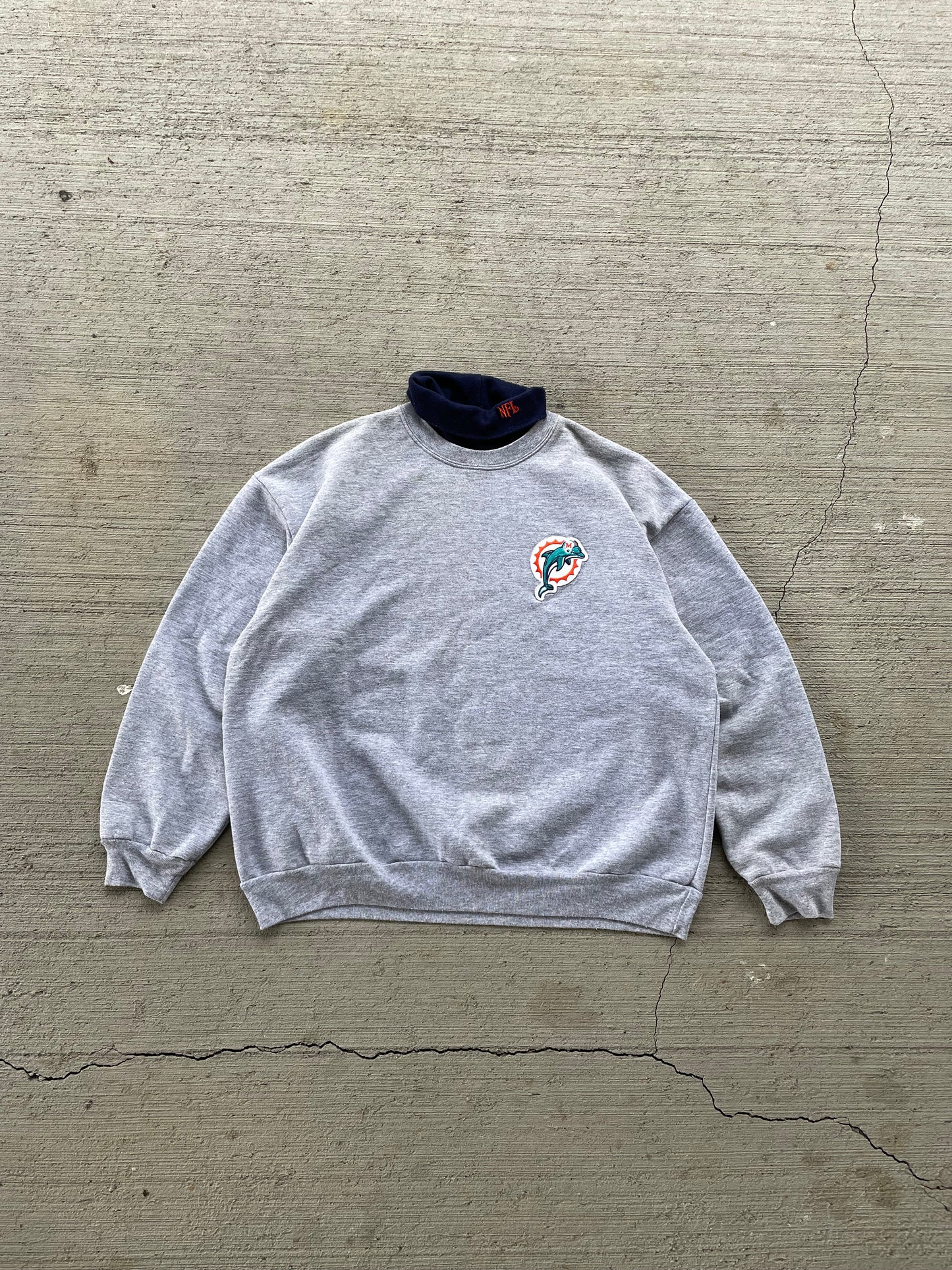 90s/00s Miami Dolphins Turtleneck Sweatshirt