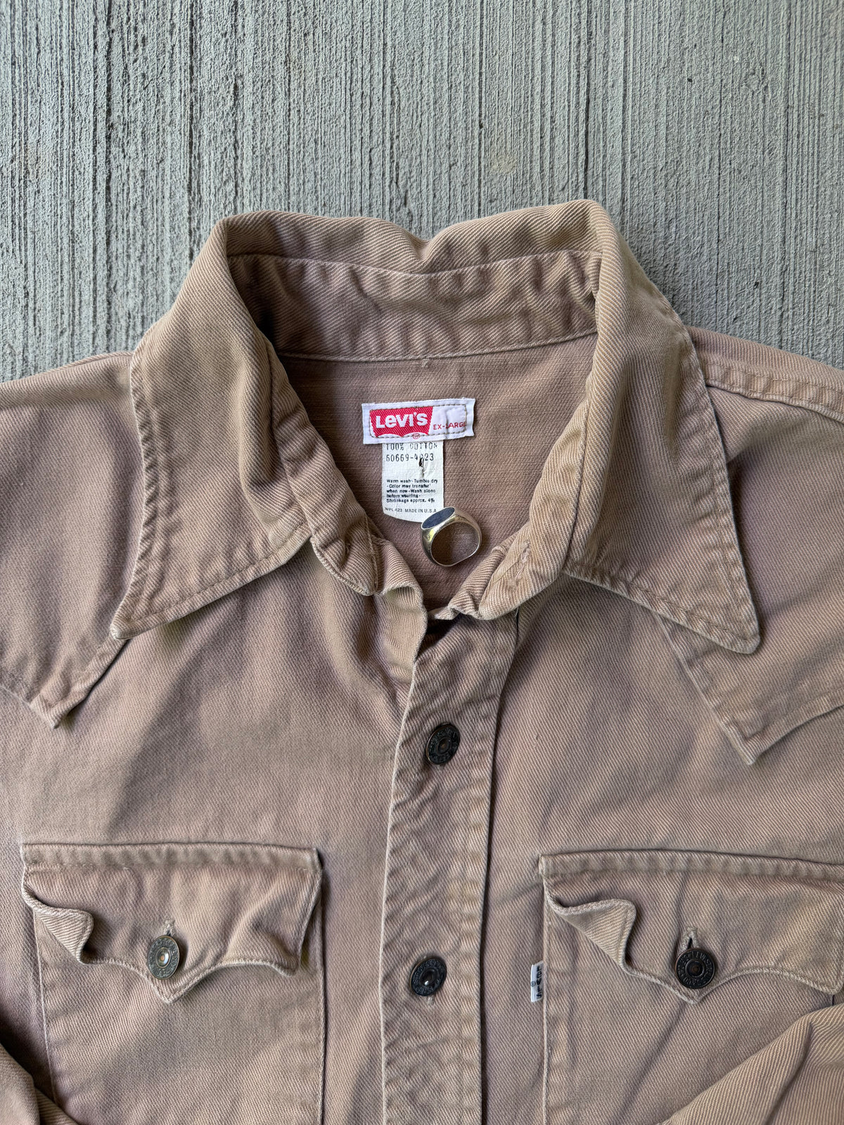 Vintage 1970s Levi’s White Tab Western Button Up