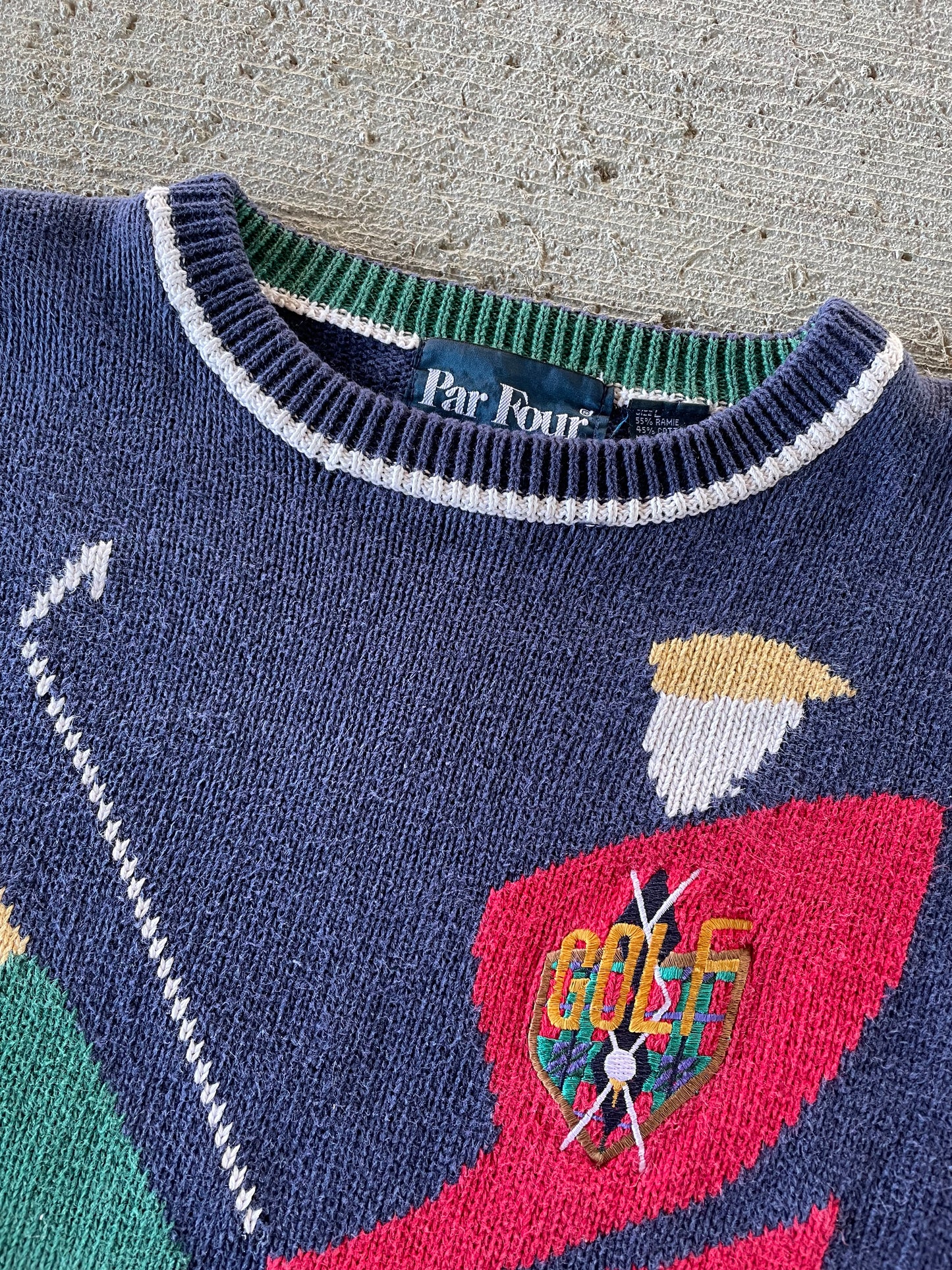90s Par Four Golf Sweater