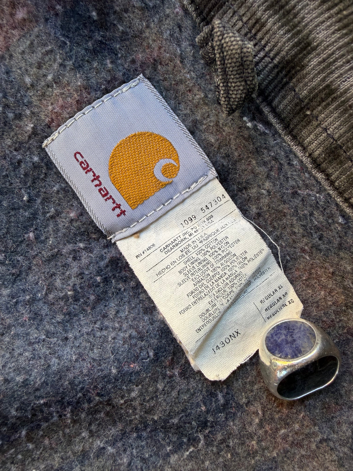 Vintage 90s Carhartt J43 ONX Detroit Blanket Lined Jacket