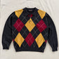 Vintage Brooks Brothers Argyle Lambswool Sweater