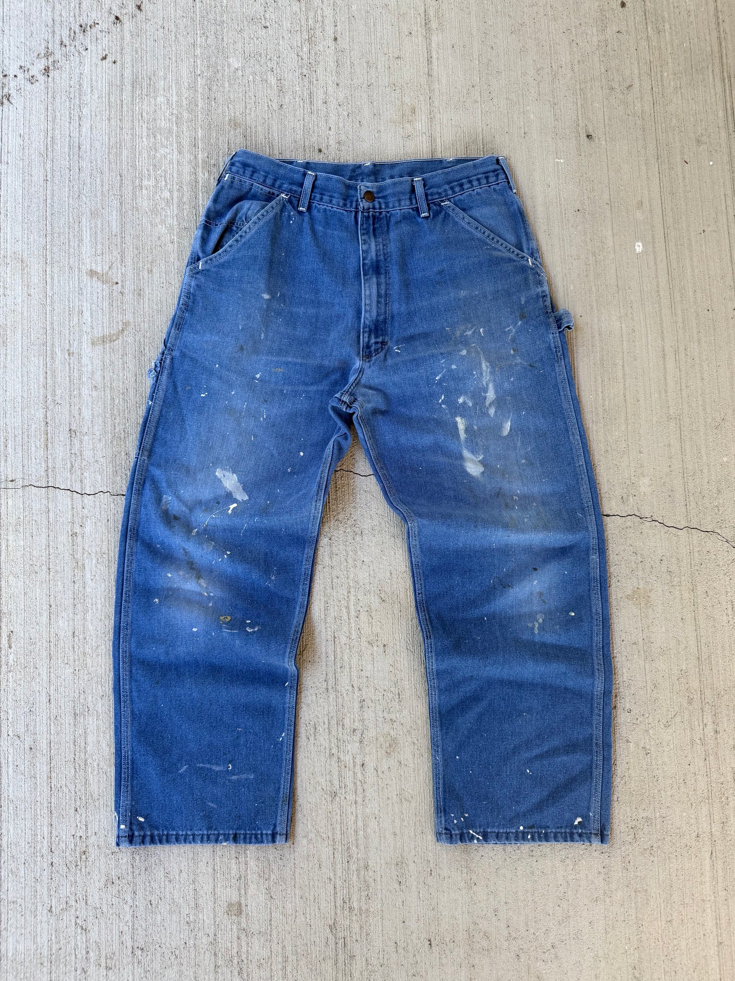 Vintage 80s Roebucks Carpenter Painted Jeans