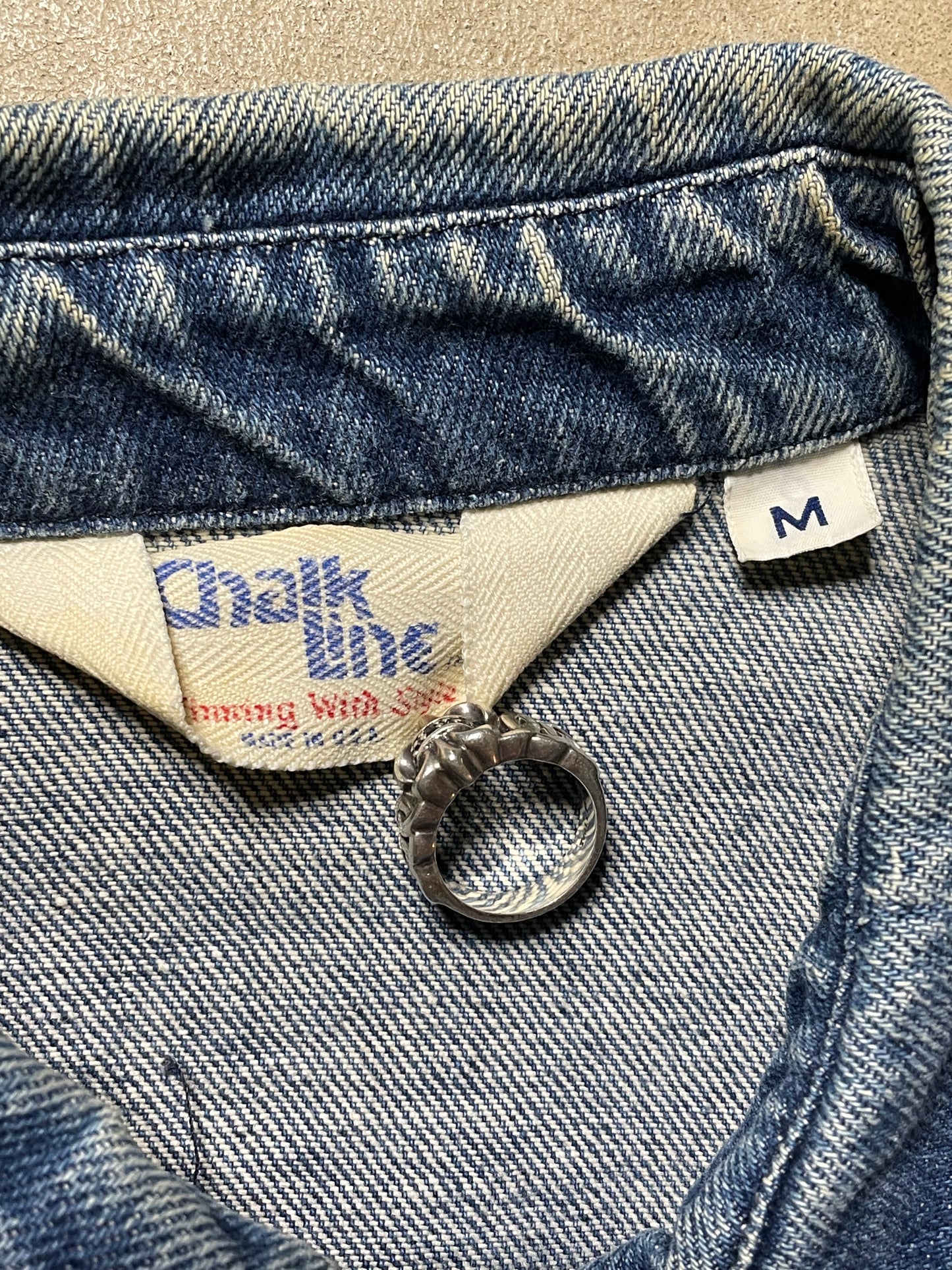 1980s Chalk Line Denim Jacket