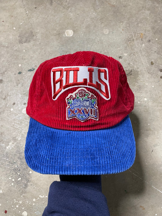 1993 Buffalo Bills Superbowl 27 Corduroy Snapback