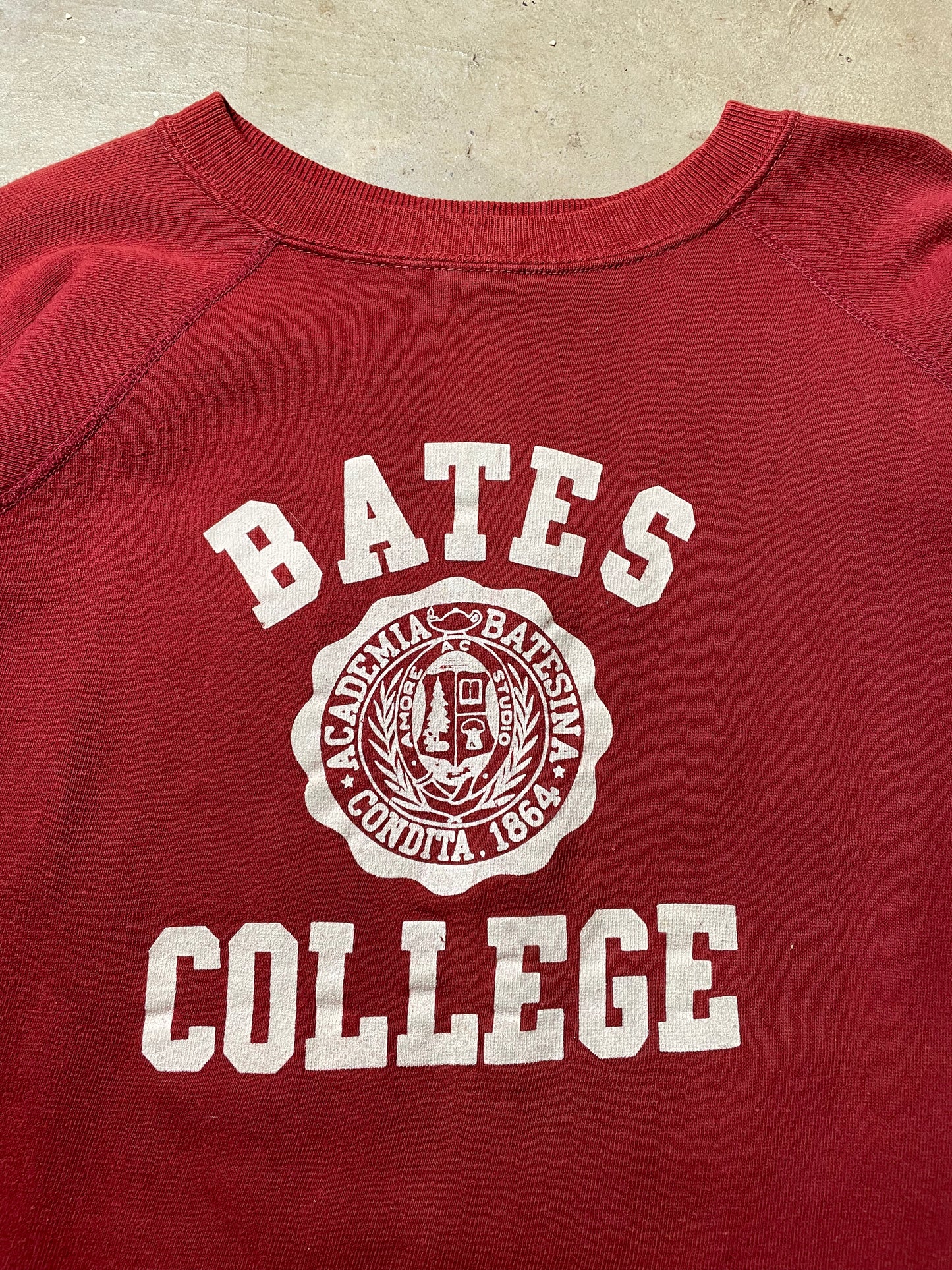 1970s Bates College Crewneck Sweatshirt