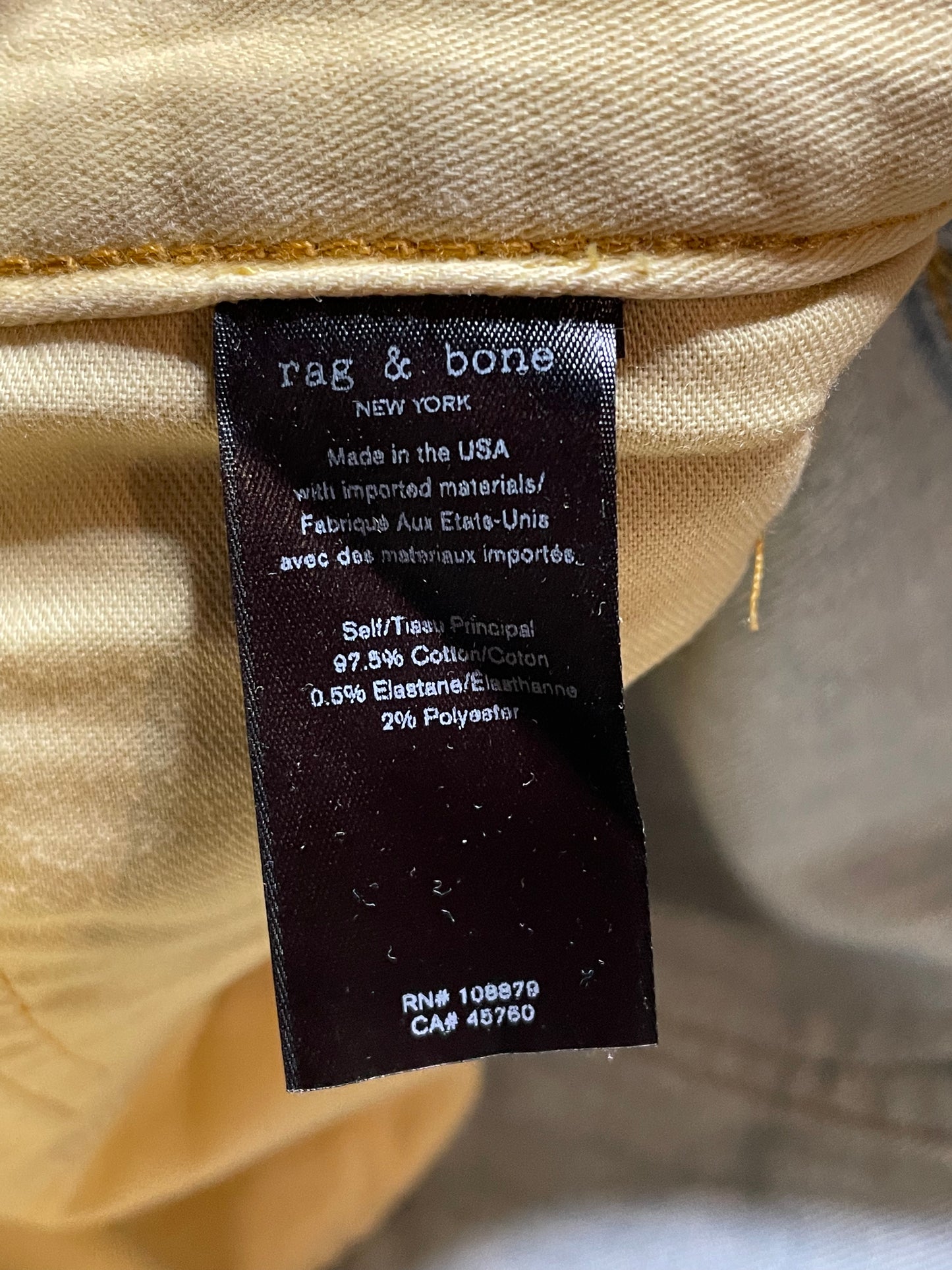Rag & Bone Maya High Rise Straight Denim Jeans