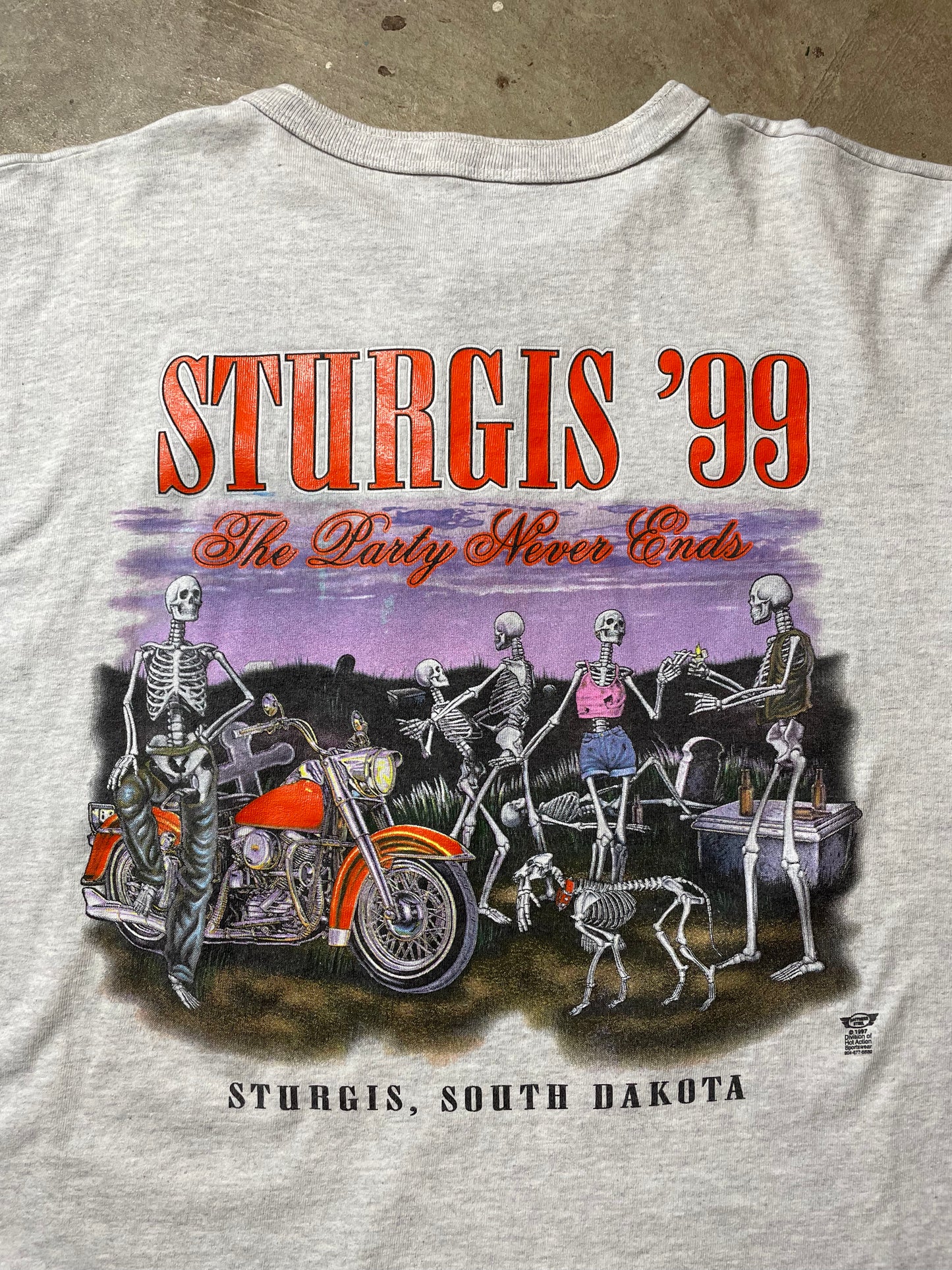 1999 Sturgis South Dakota L/S Henley Shirt