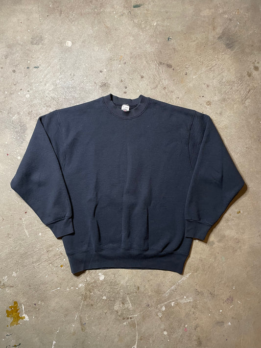 1990s Blank Black Crewneck