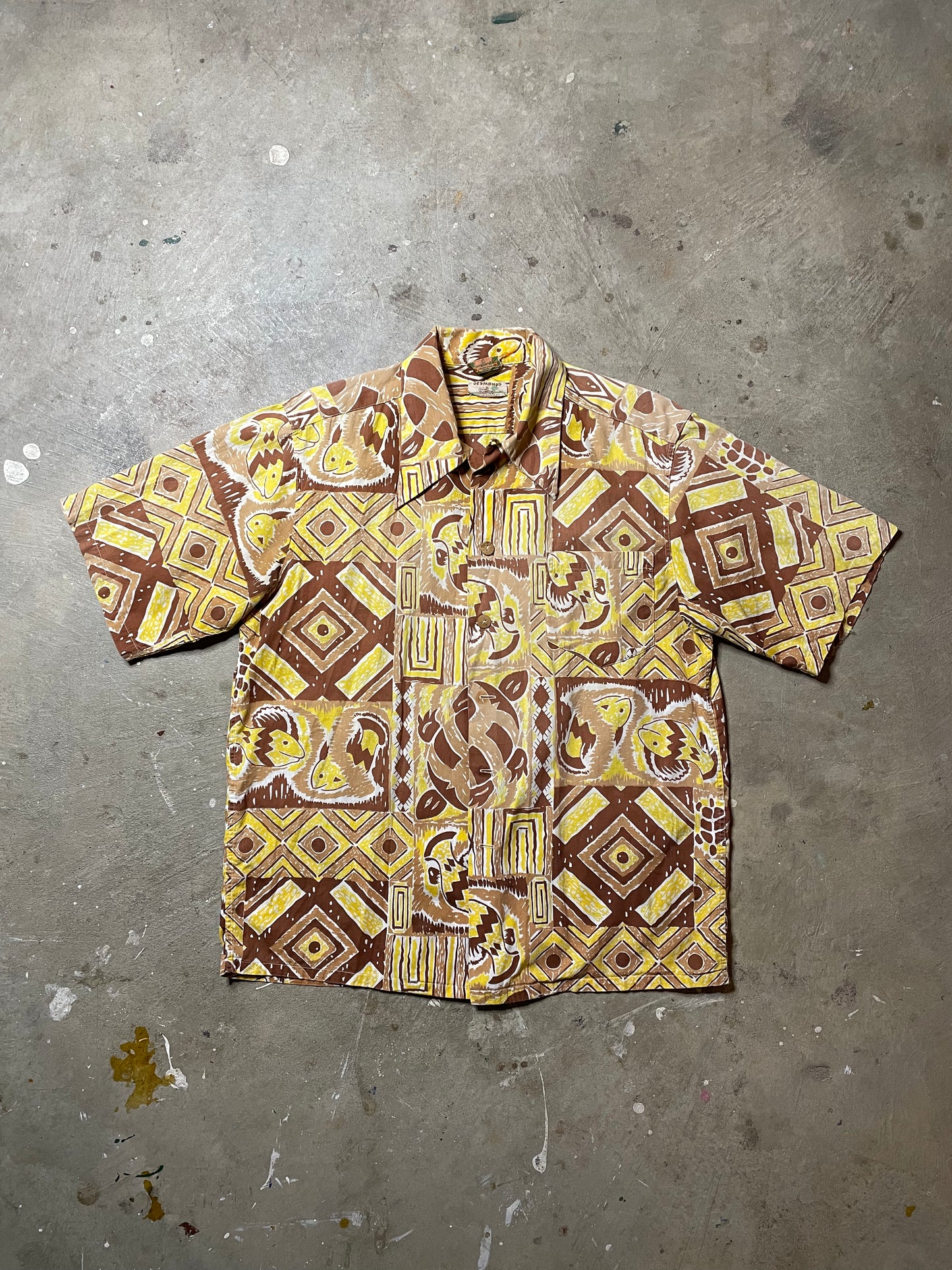 1950s/60s Kamehameha Hawaiian Shirt