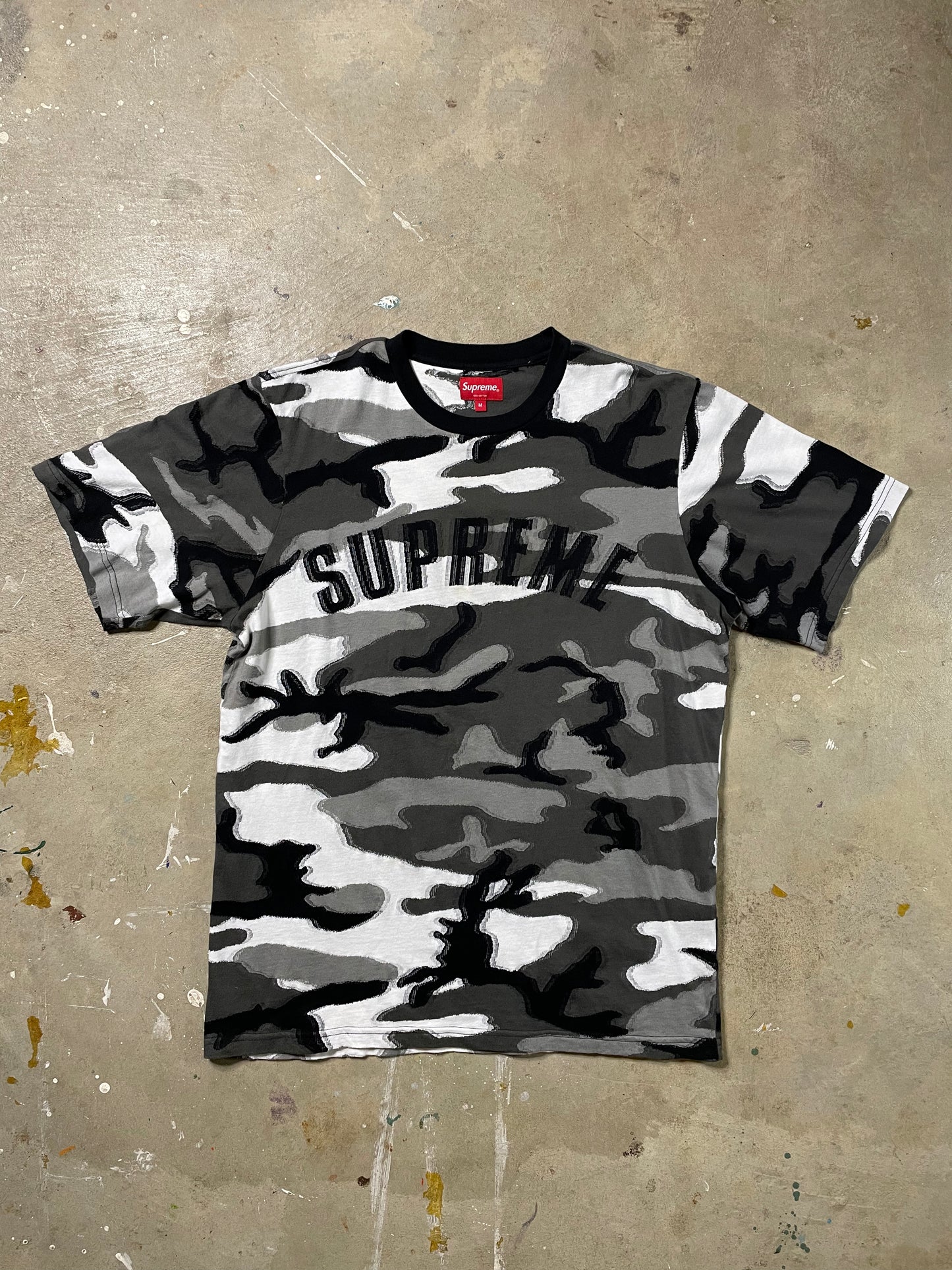Camo hotsell supreme shirt