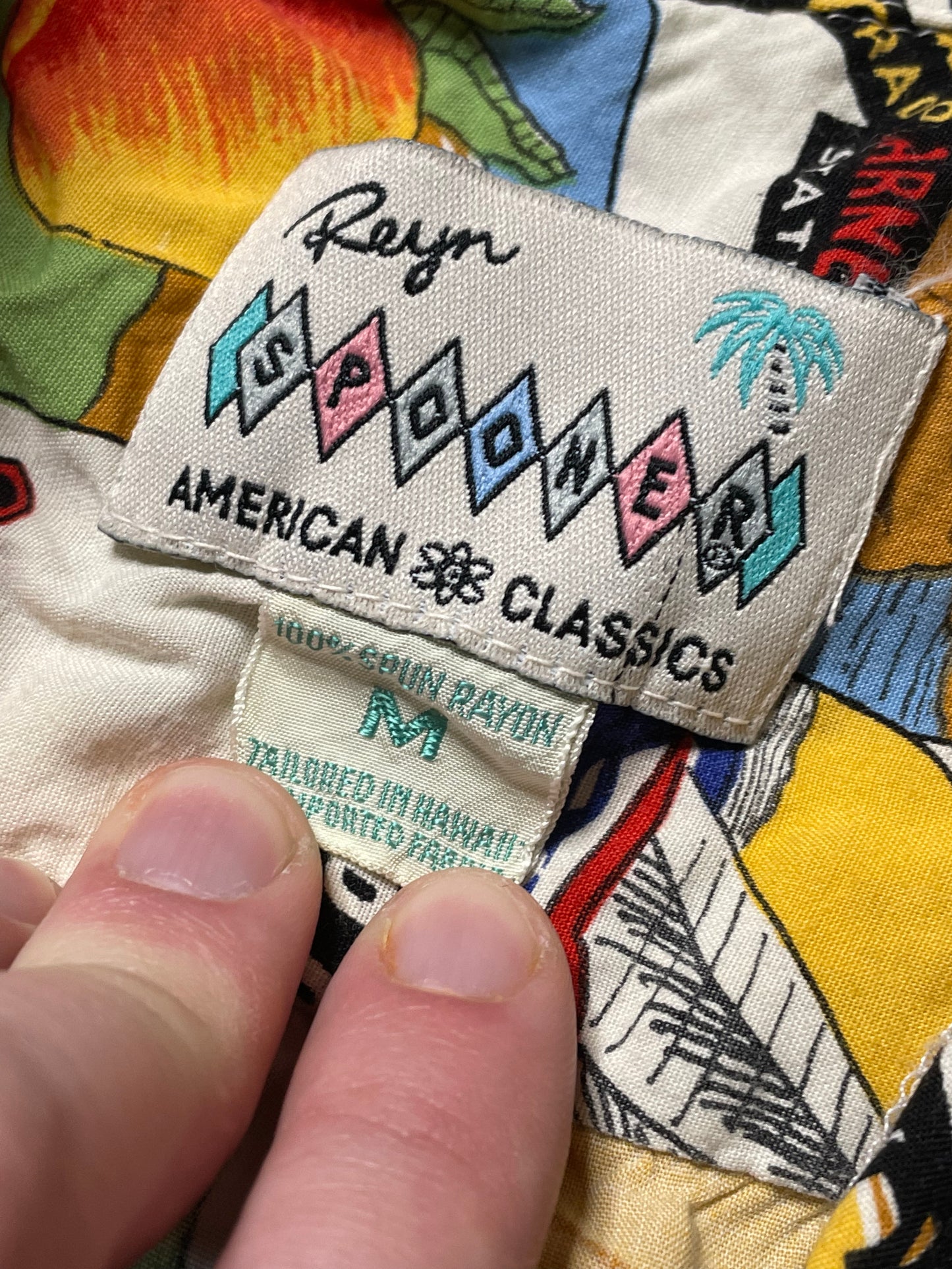 Vintage Reyn Spooner America Map Shirt