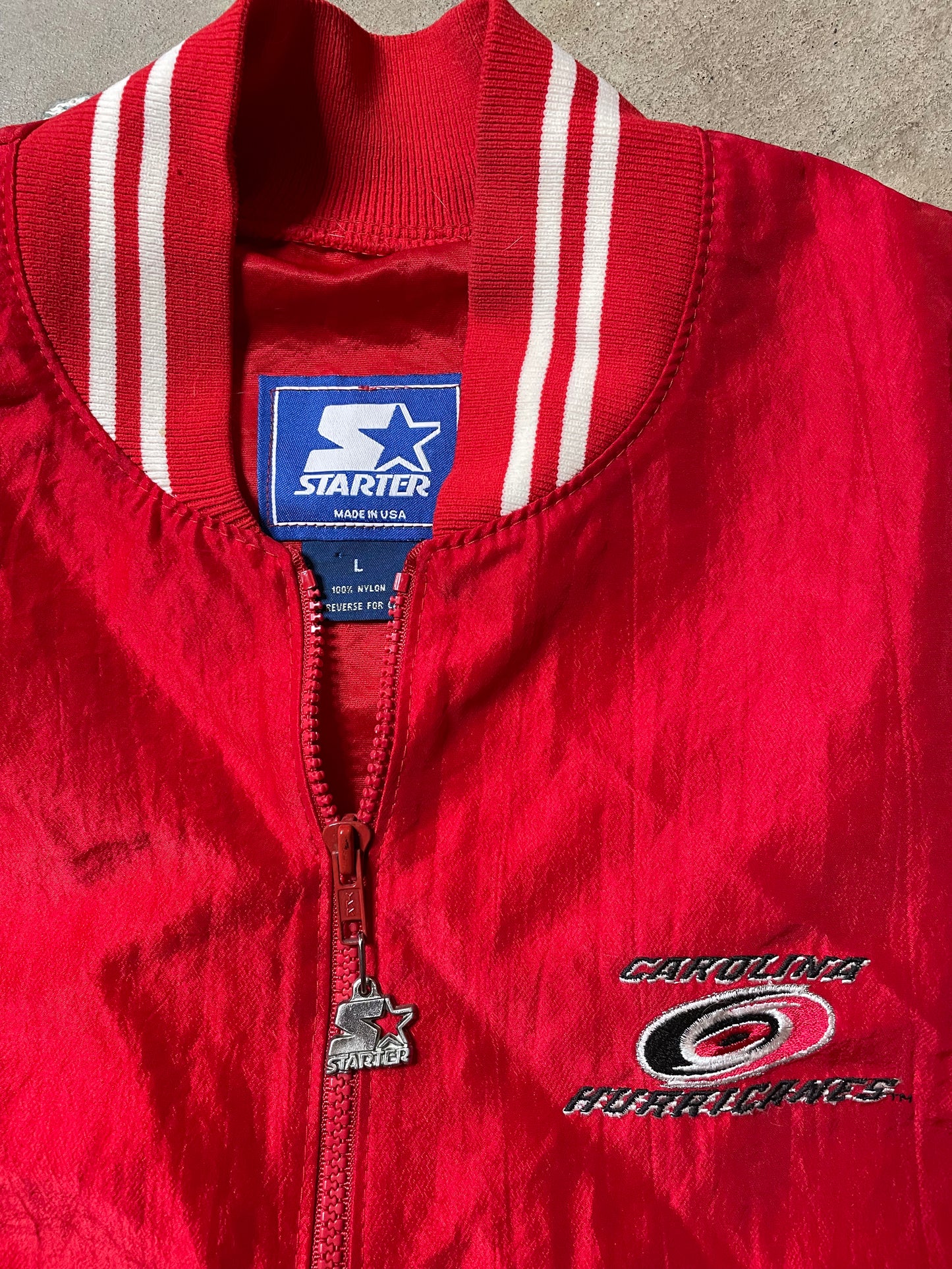 1990s Carolina Hurricanes Starter Windbreaker