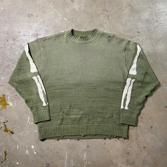 Kapital 5G Bone Knit Distressed Sweater