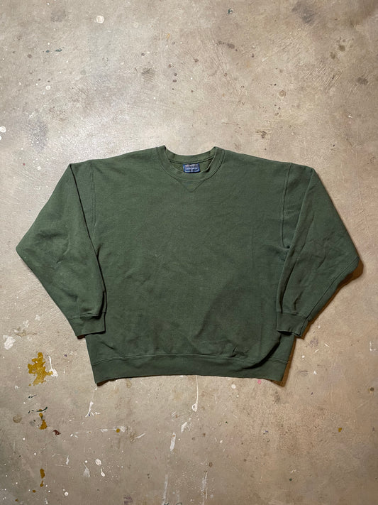 1990s Blank Green Crewneck