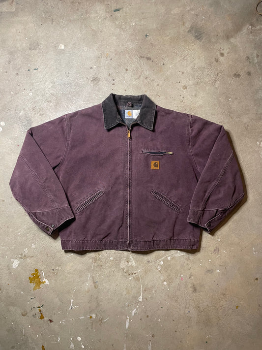 1990s Carhartt Burgundy Detroit Jacket