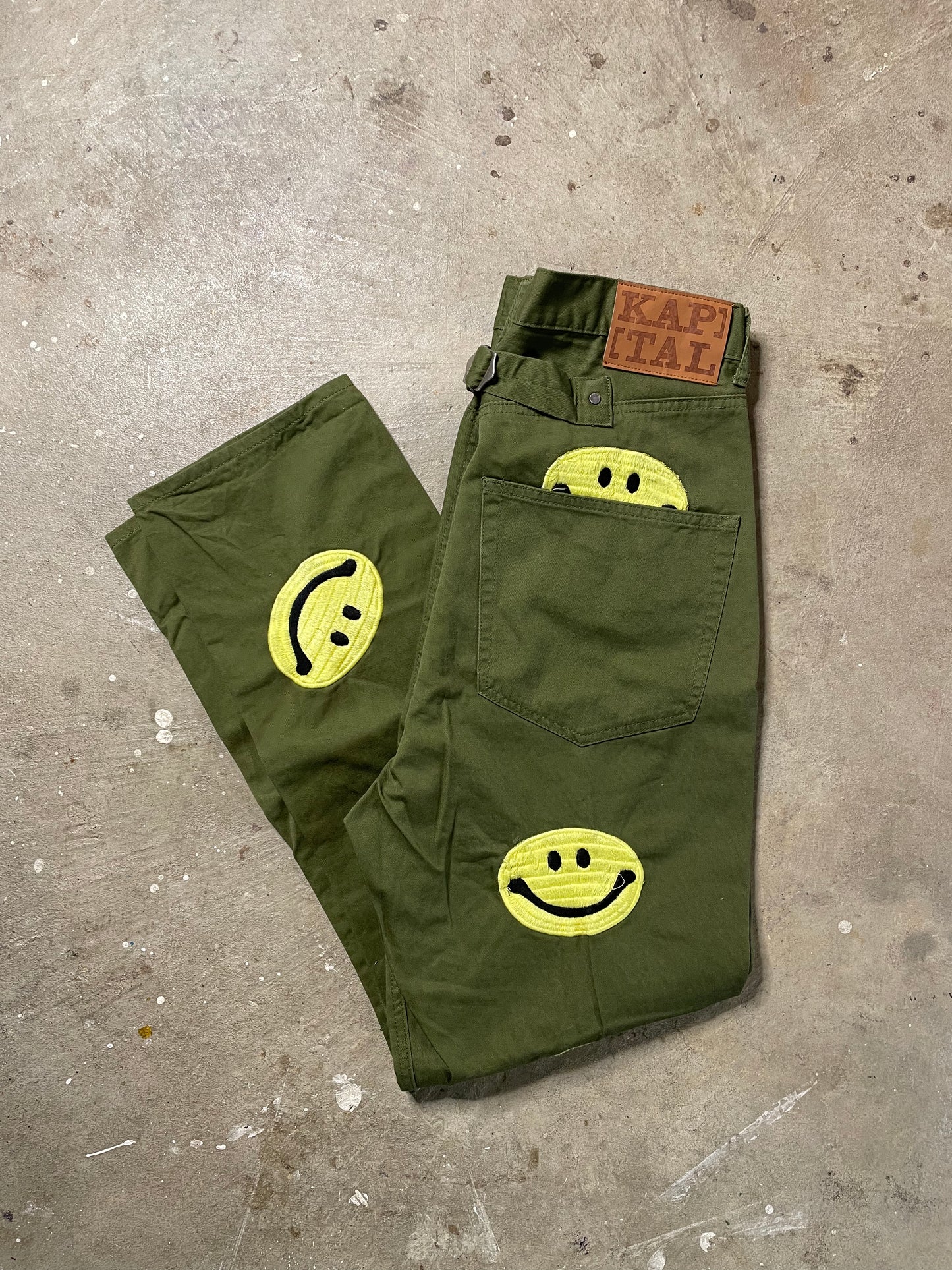 Kapital 5P Okagilly Smiley Pants